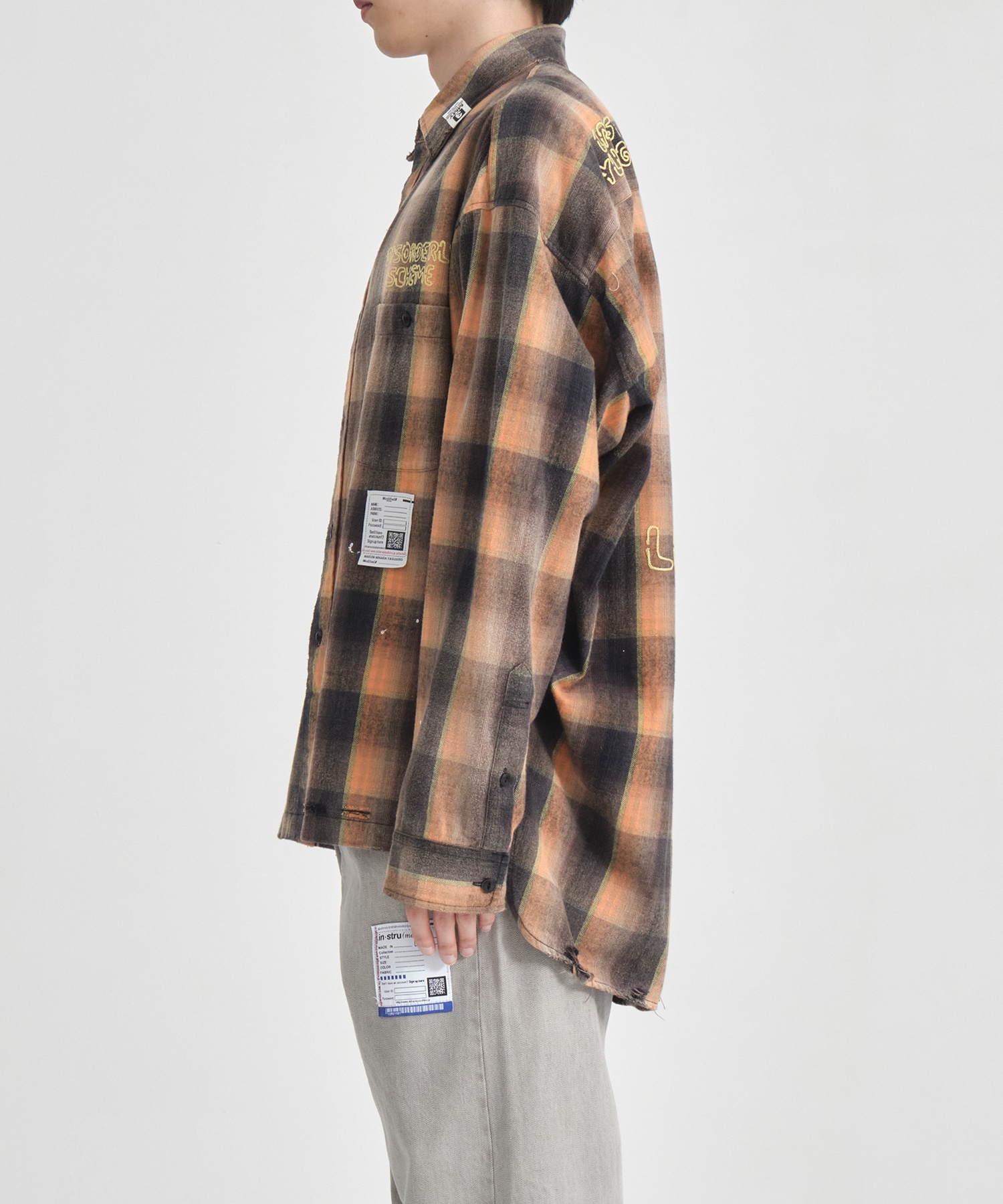 VINTAGE LIKE CHECH L/S SHIRTS Maison MIHARA YASUHIRO