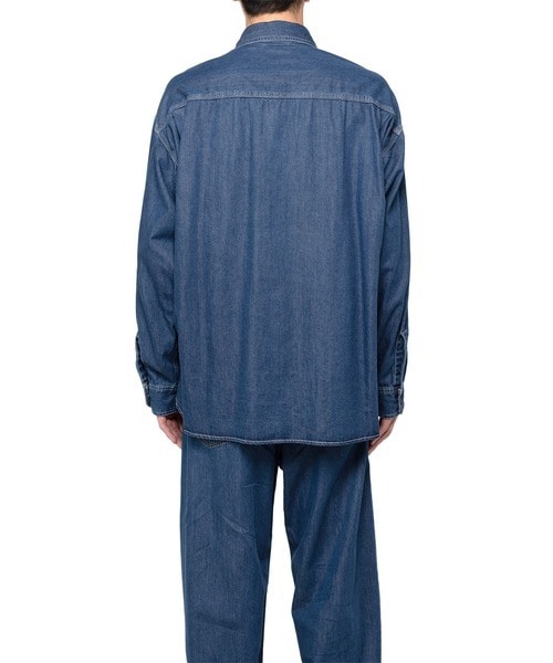 COTTON TENCEL DENIM WORK LS SHIRTS Maison MIHARA YASUHIRO