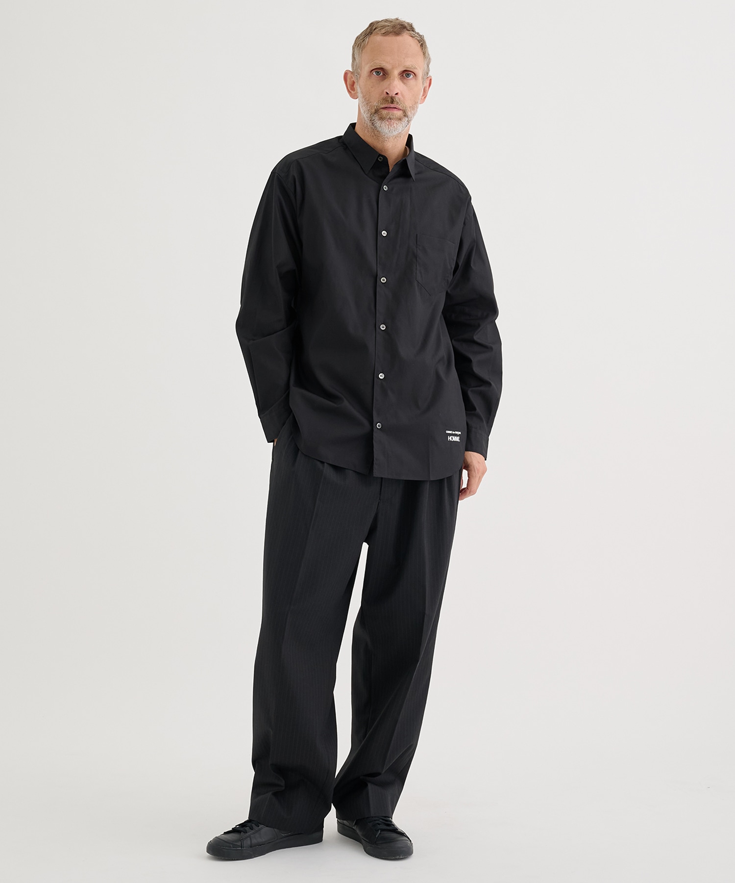 【コムデギャルソンオム】綿ブロード L/S Shirts COMME des GARCONS HOMME