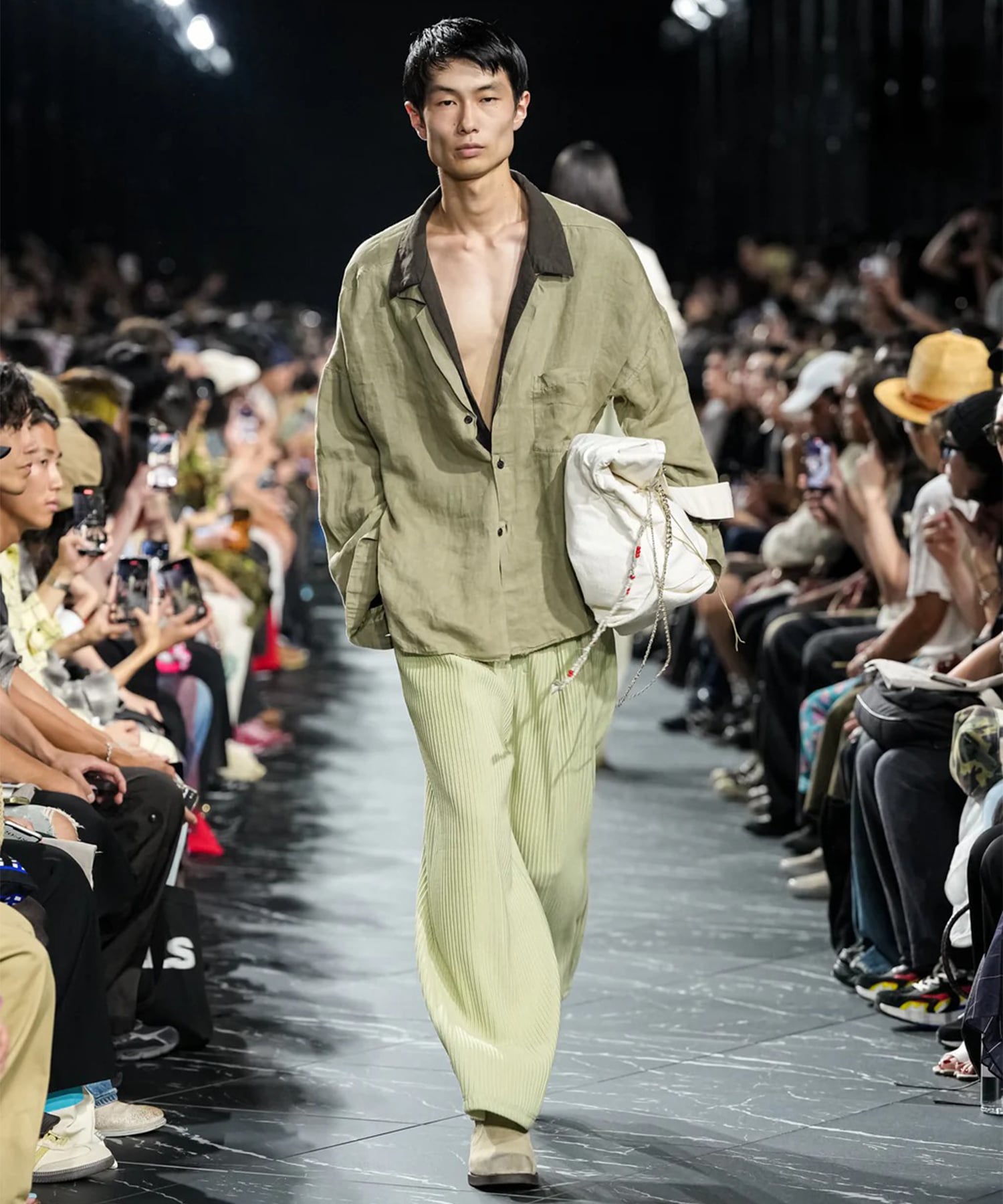 100/S LINEN TAILORED SHIRT ANCELLM