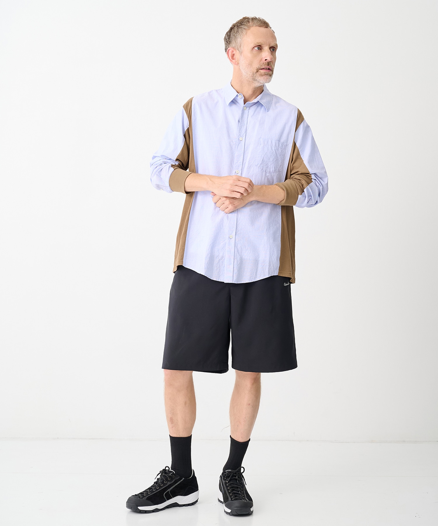 【アンダーカバー】UP1F4402 L/S Mix Shirts UNDERCOVER