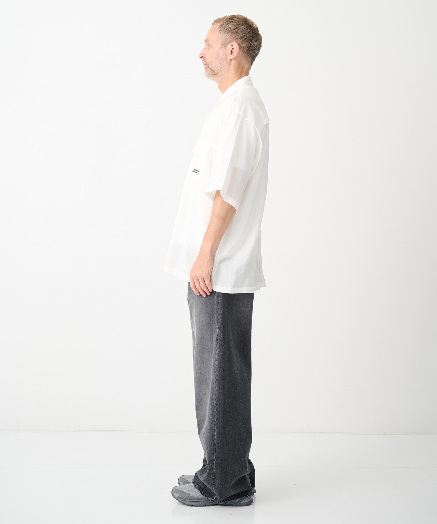 【アンダーカバー】UP1F4409 S/S Open Coller Shirts UNDERCOVER