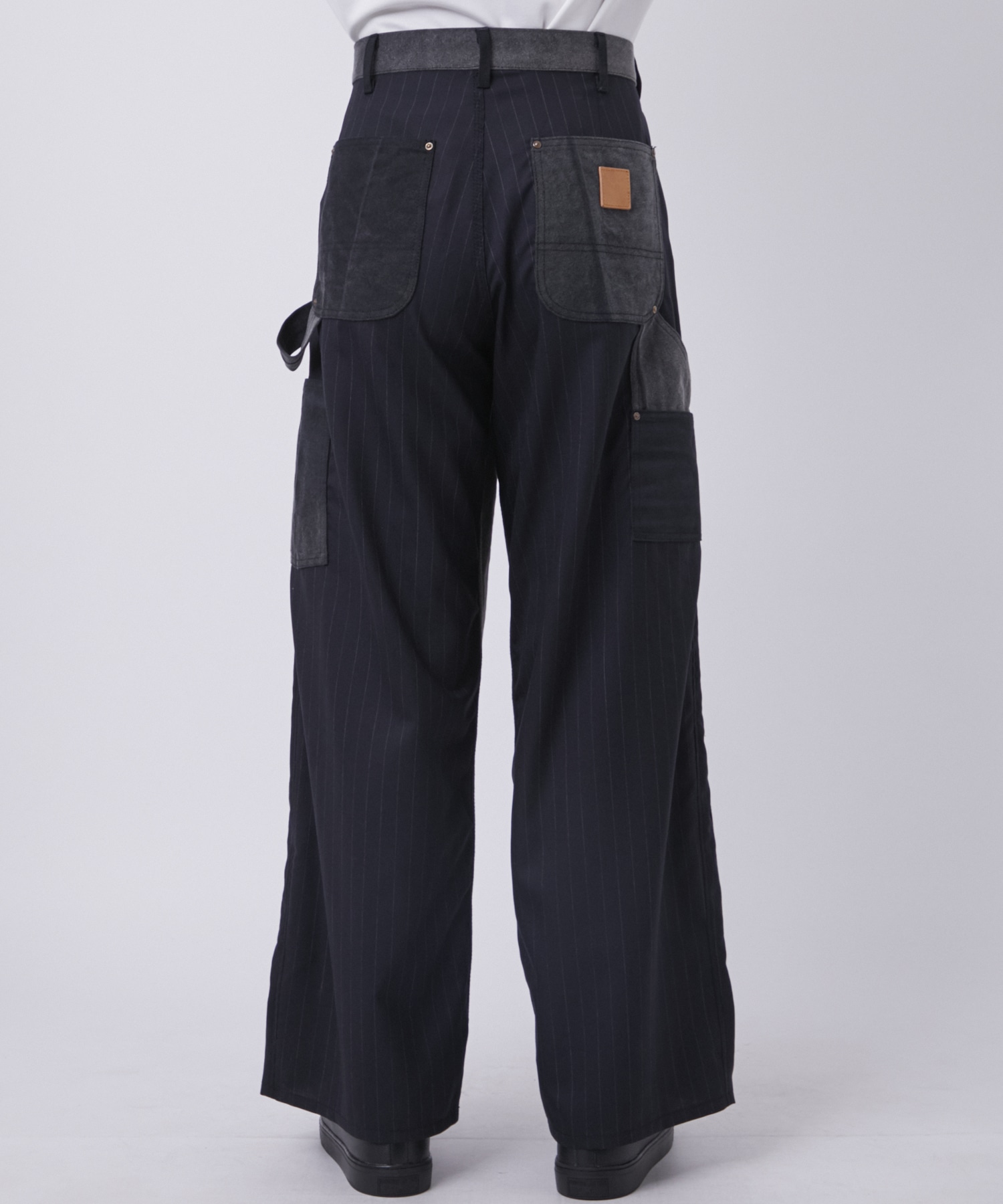 Vintage-effect work pants KHOKI