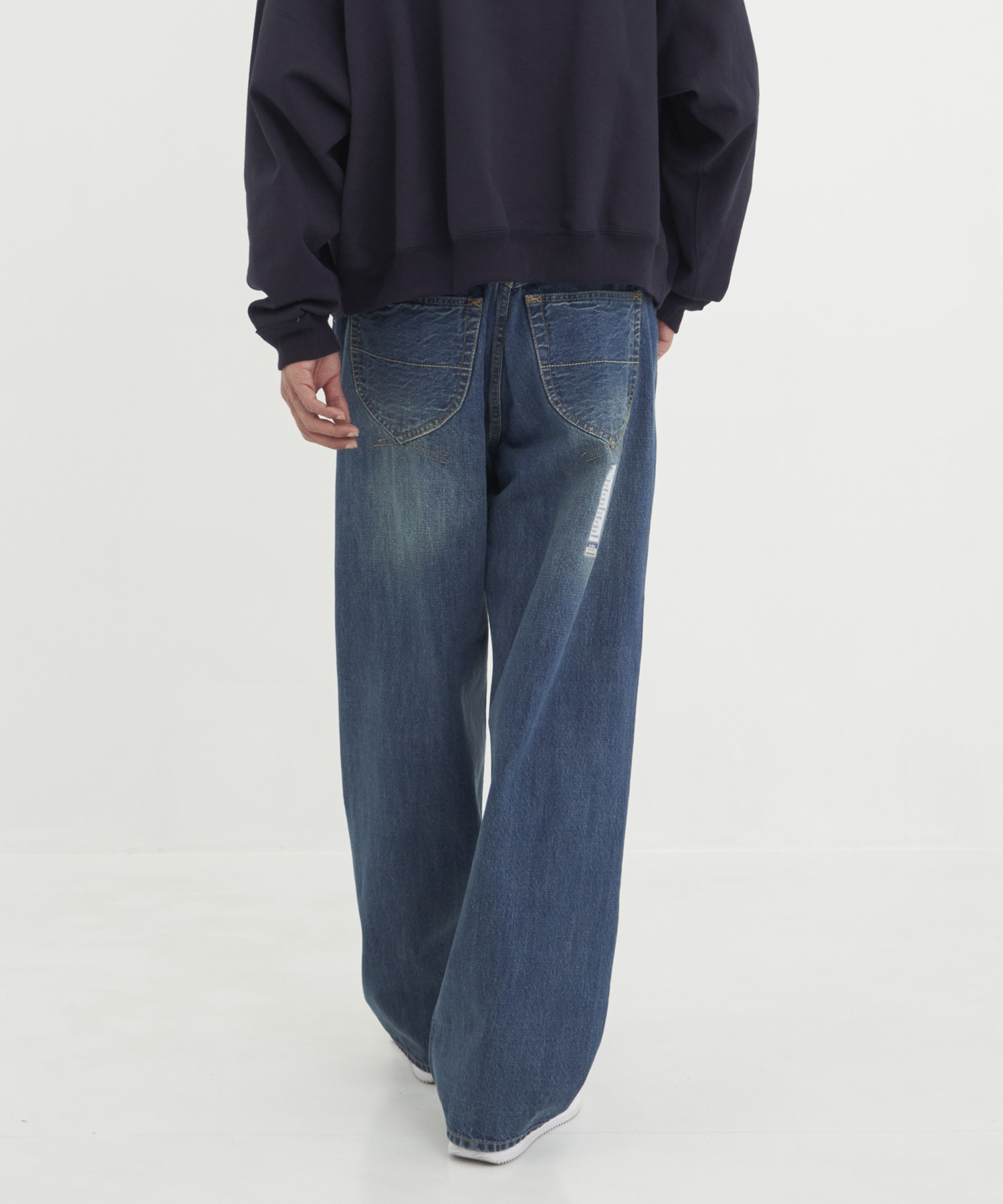 HARD WASHED SELVAGE DENIM BAGGY PANTS Maison MIHARA YASUHIRO