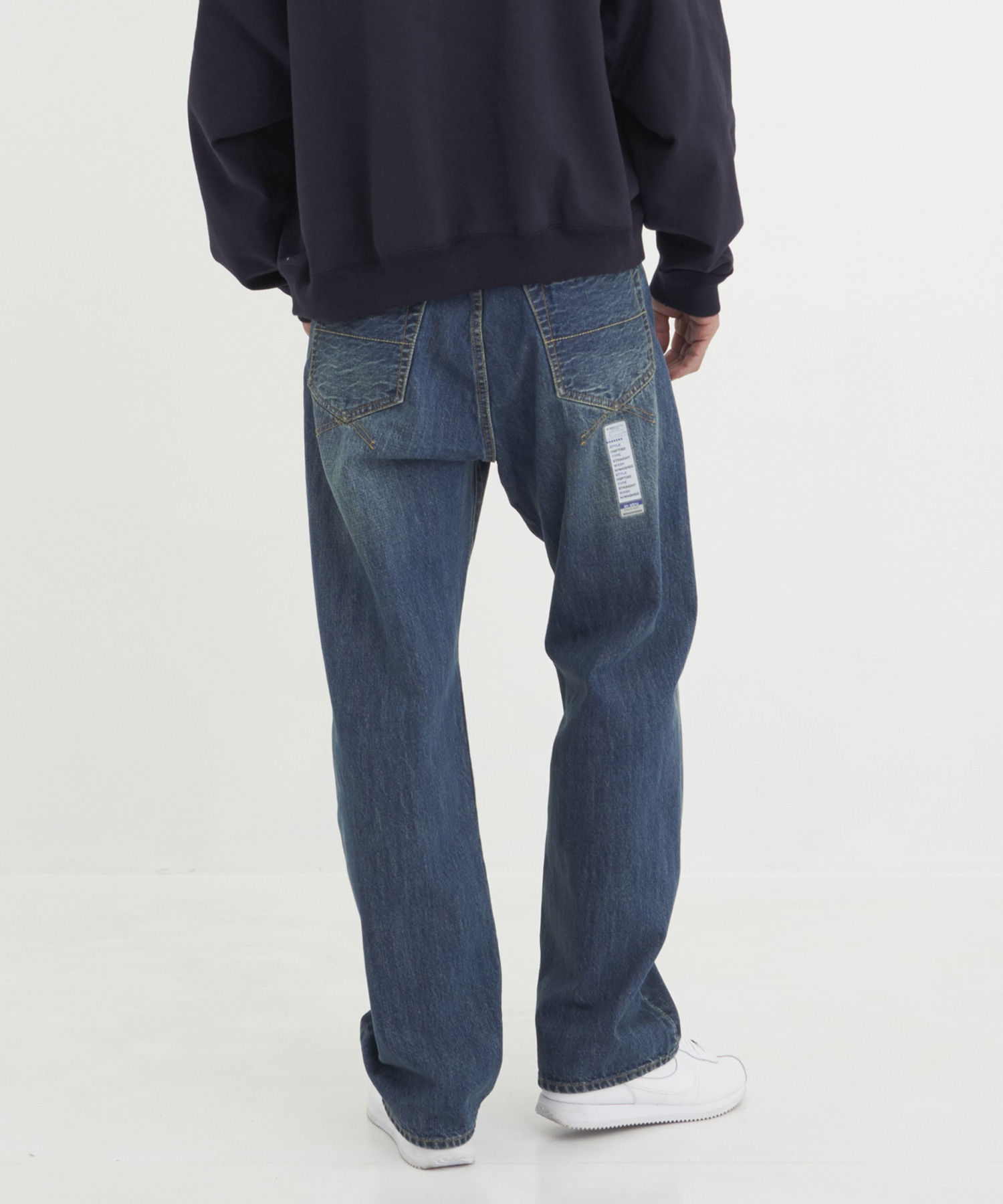 HARD WASHED SELVAGE DENIM STRAIGHT PANTS Maison MIHARA YASUHIRO