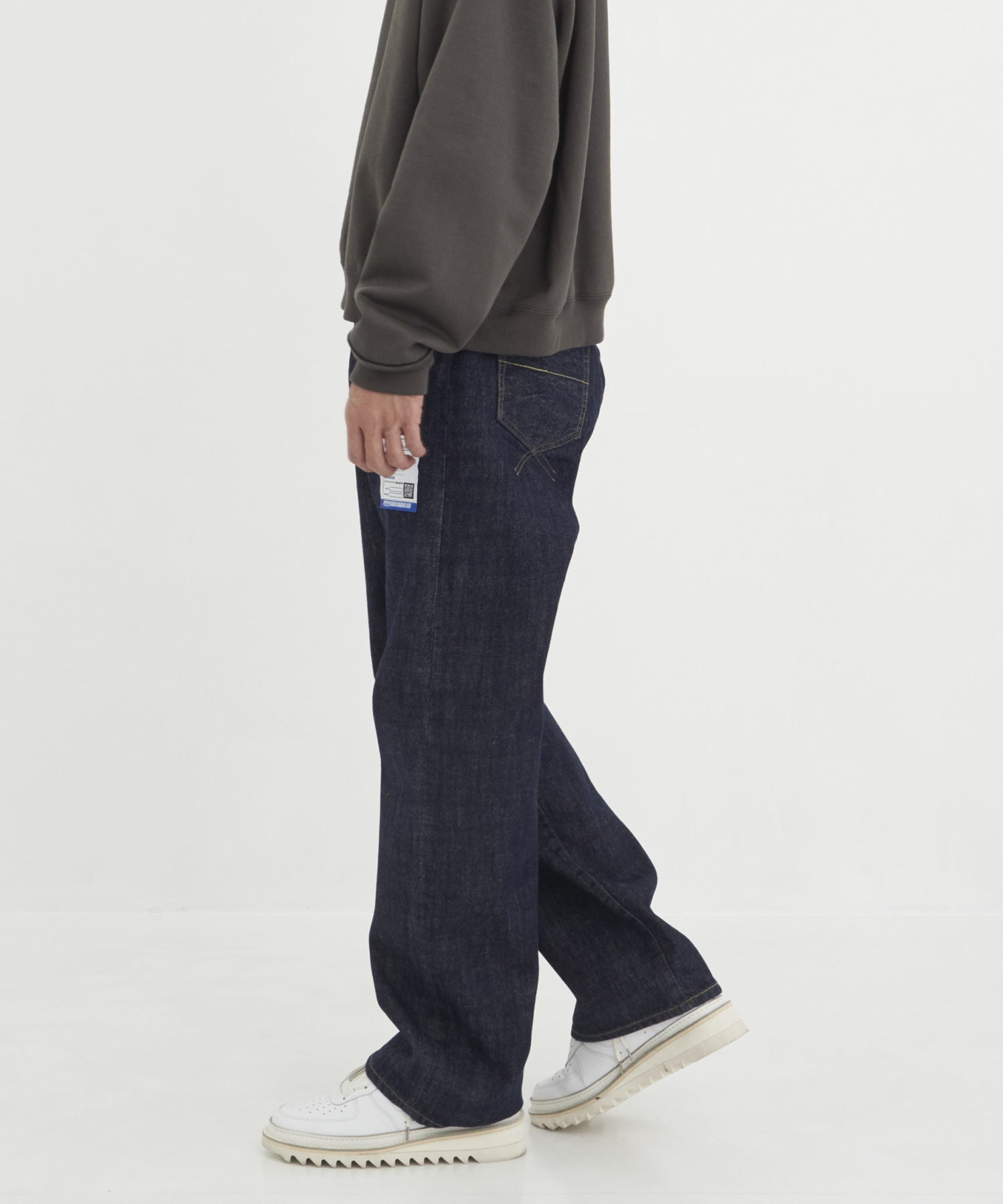 ONE WASHED SELVAGE DENIM STRAIGHT PANTS Maison MIHARA YASUHIRO