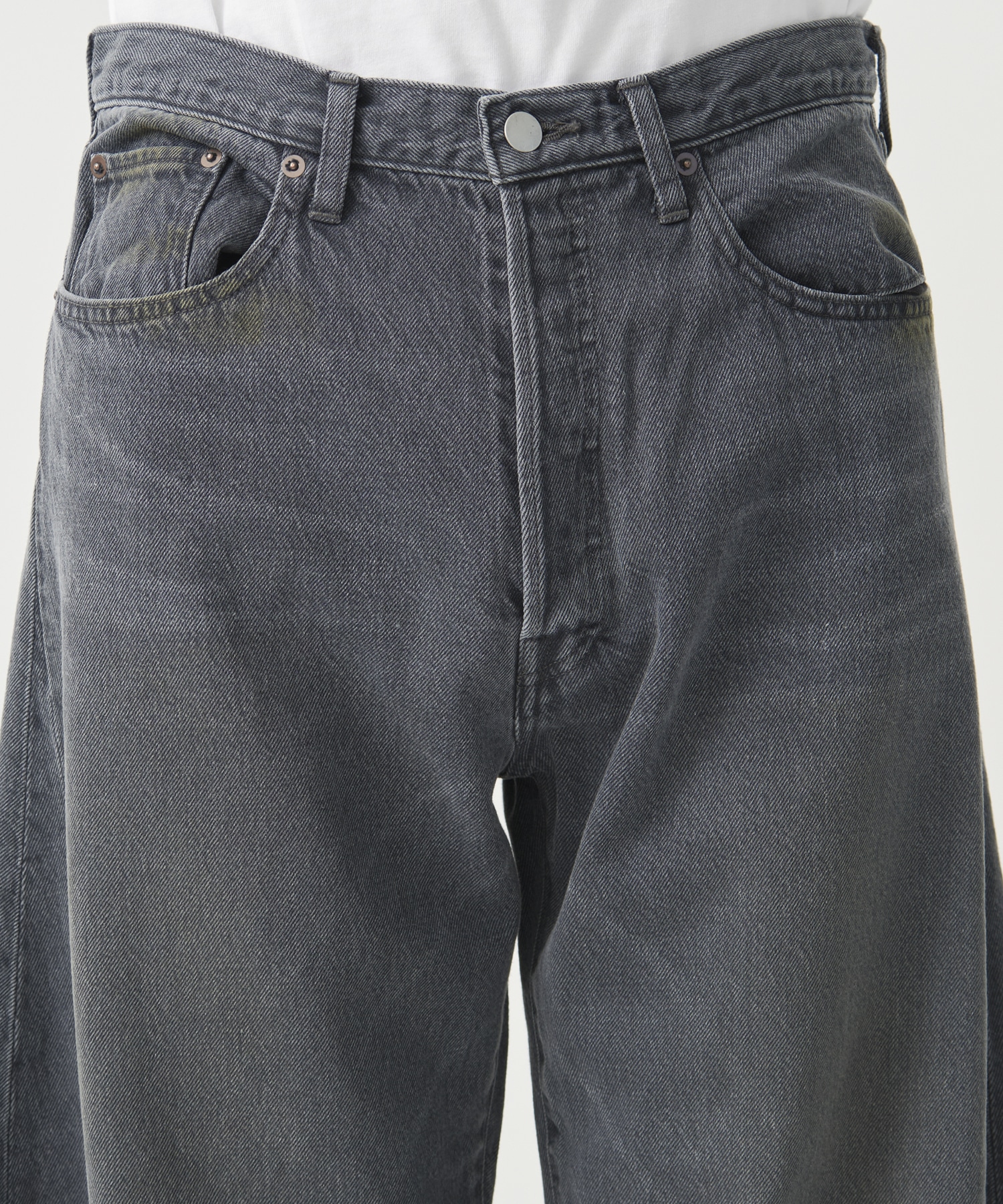 【シュタイン】DEFORMATION WIDE DENIM JEANS ssstein