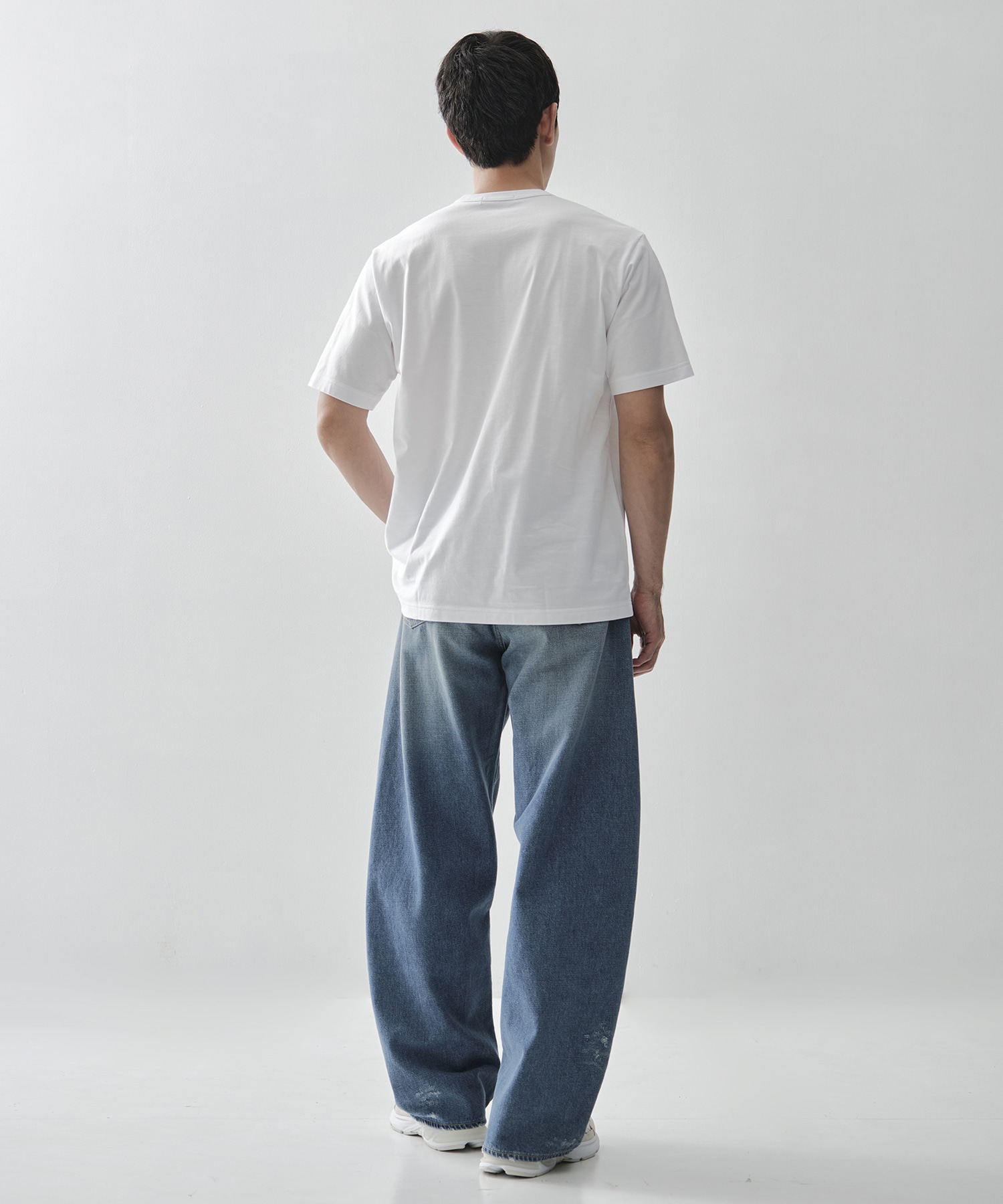 【シュタイン】DEFORMATION WIDE DENIM JEANS ssstein