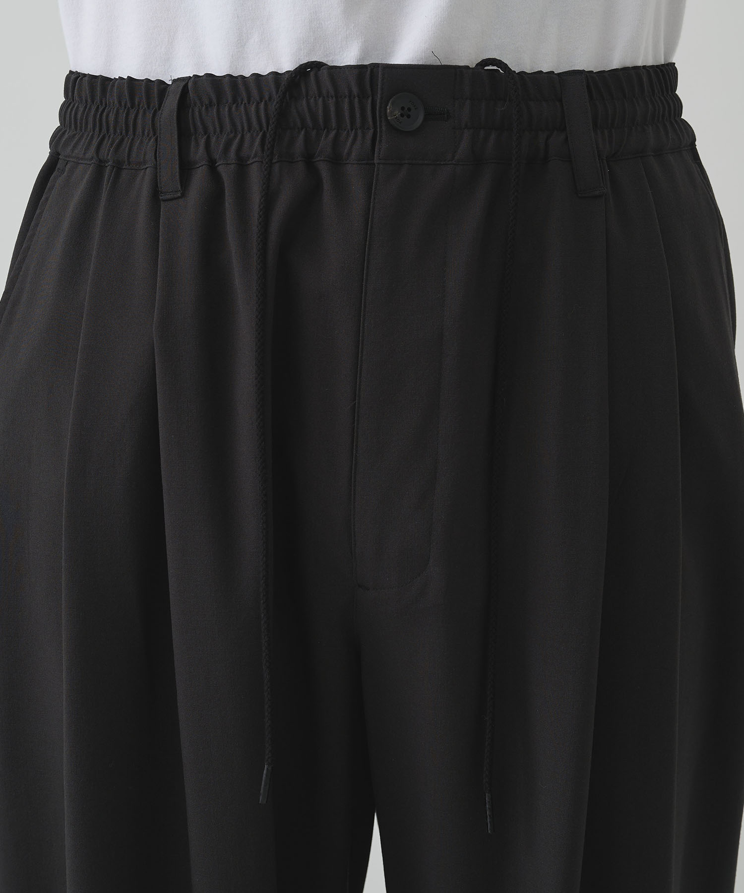 【ヨーク】Wool Washer Tropical 2pleated Easy Trousers YOKE