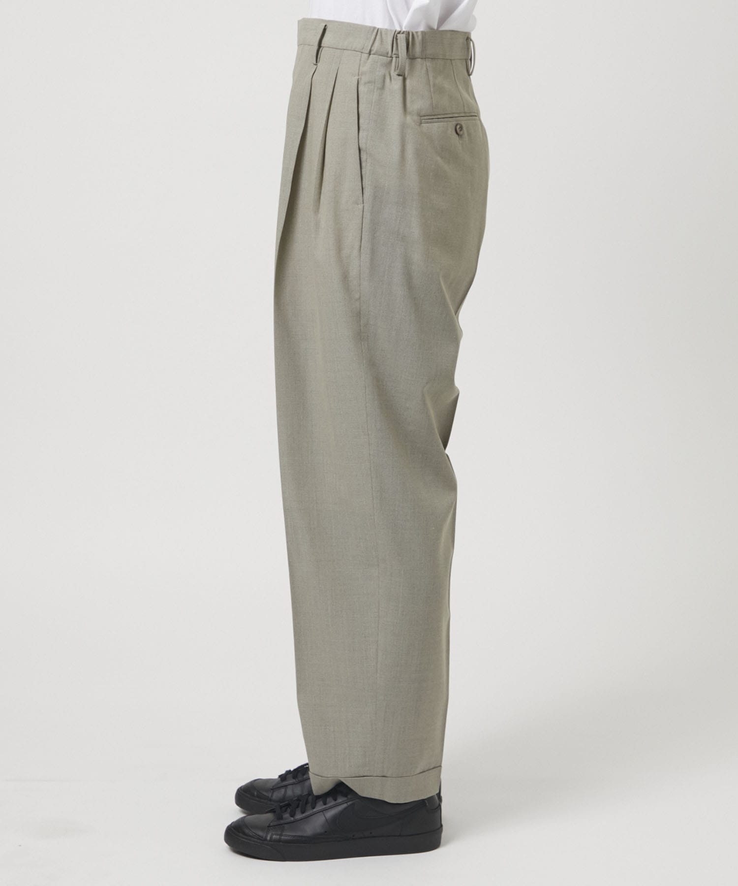 TWO TUCKS TAPERED TROUSERS IRENISA