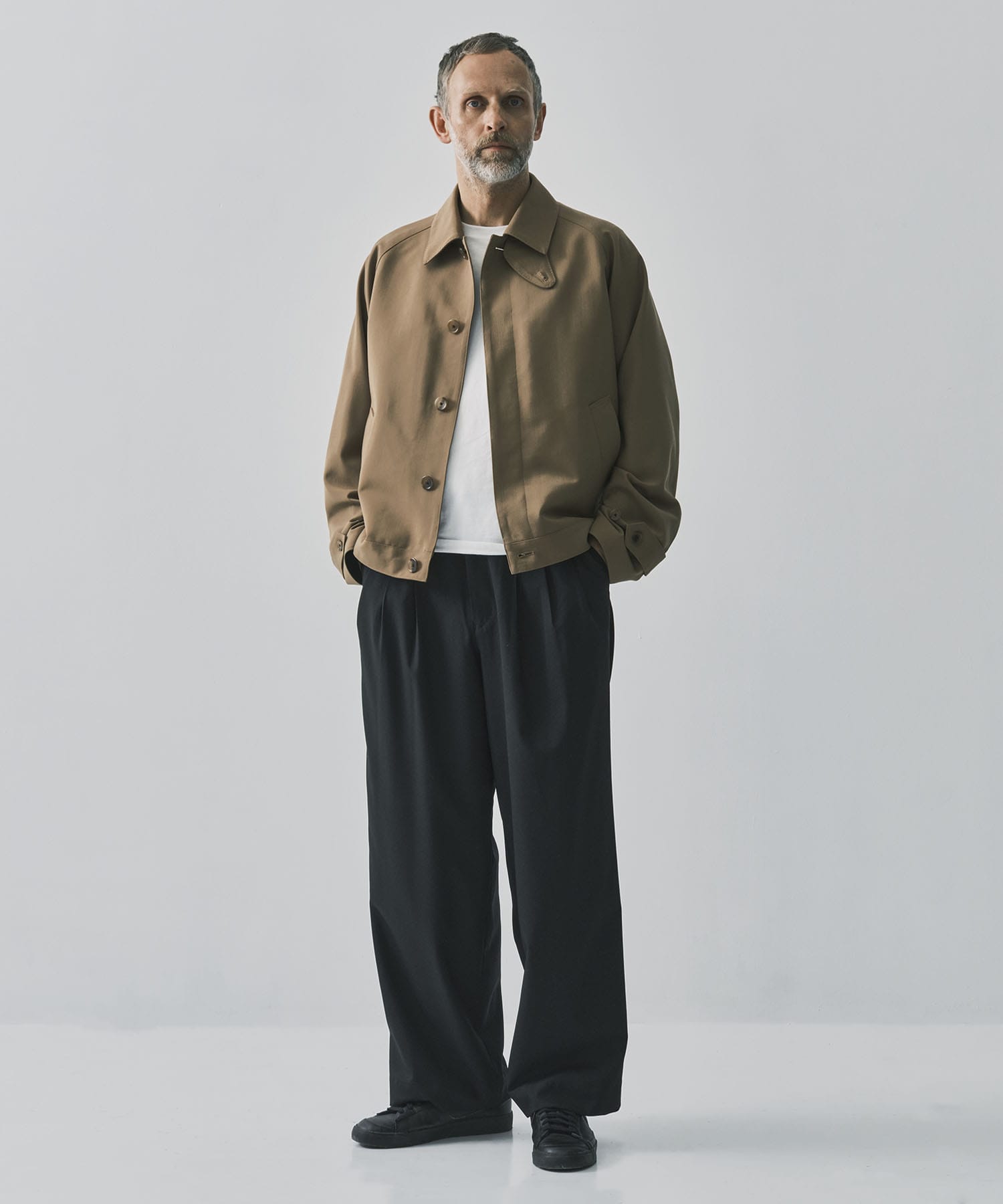 TRIPLE PLEATED WIDE TROUSERS MARKAWARE