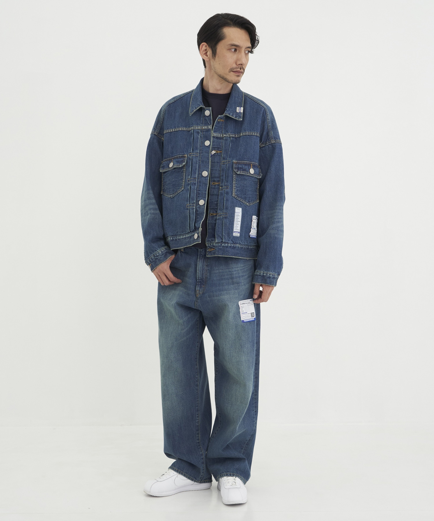 HARD WASHED SELVAGE DENIM JACKET Maison MIHARA YASUHIRO