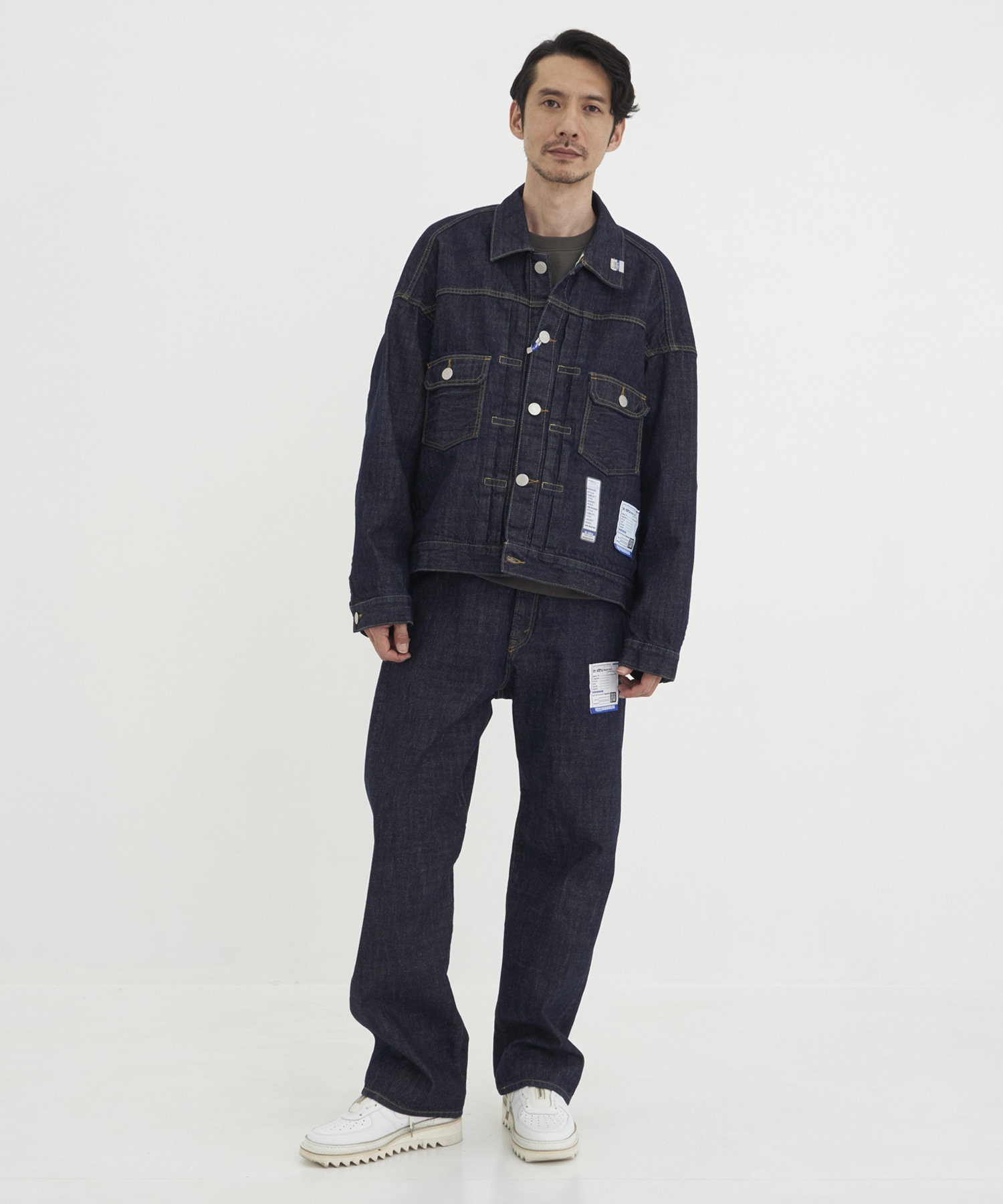 ONE WASHED SELVAGE DENIM JACKET Maison MIHARA YASUHIRO