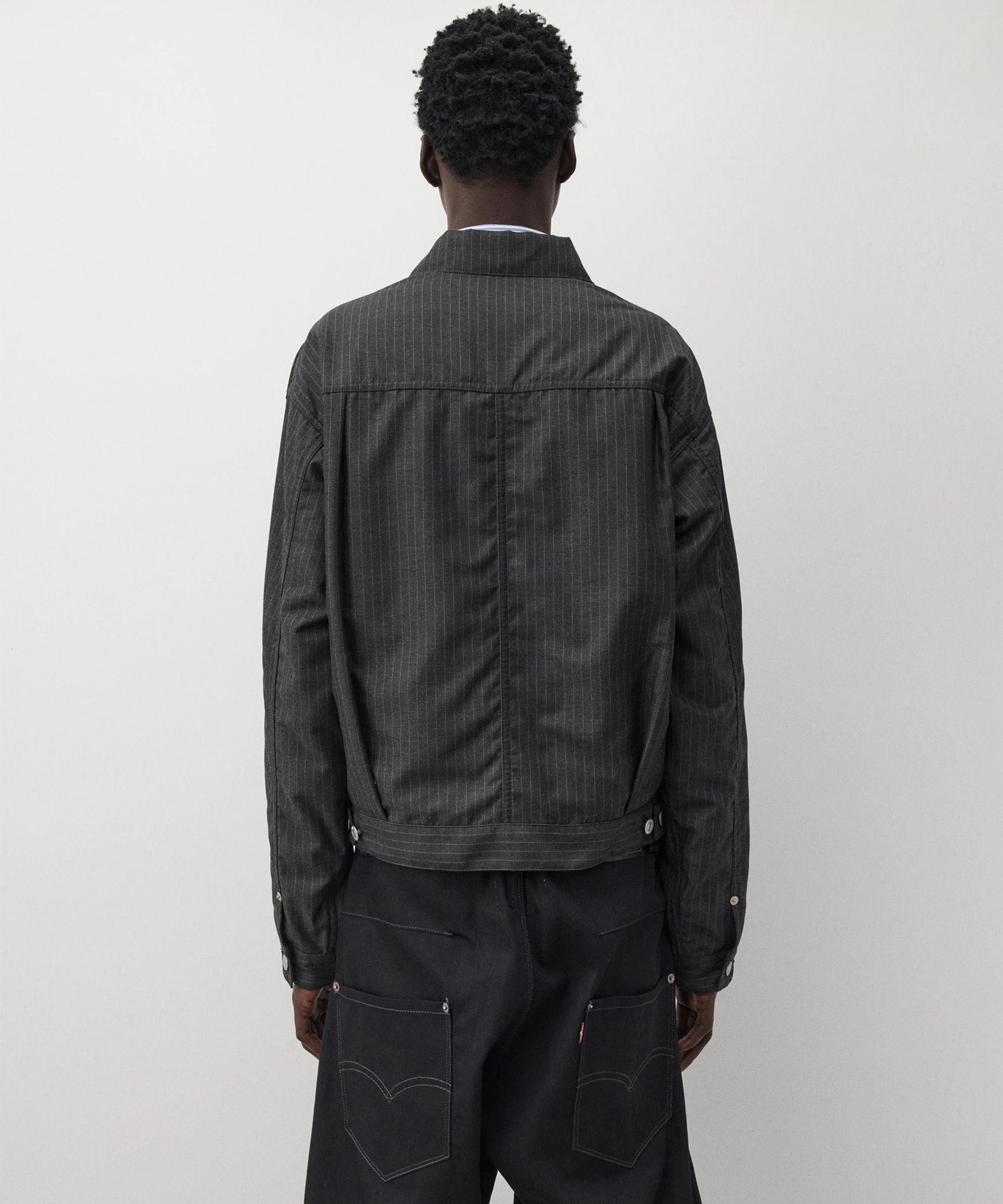 エステルビスコースストライプ Levis Wネーム 2nd Jacket JUNYA WATANABE MAN