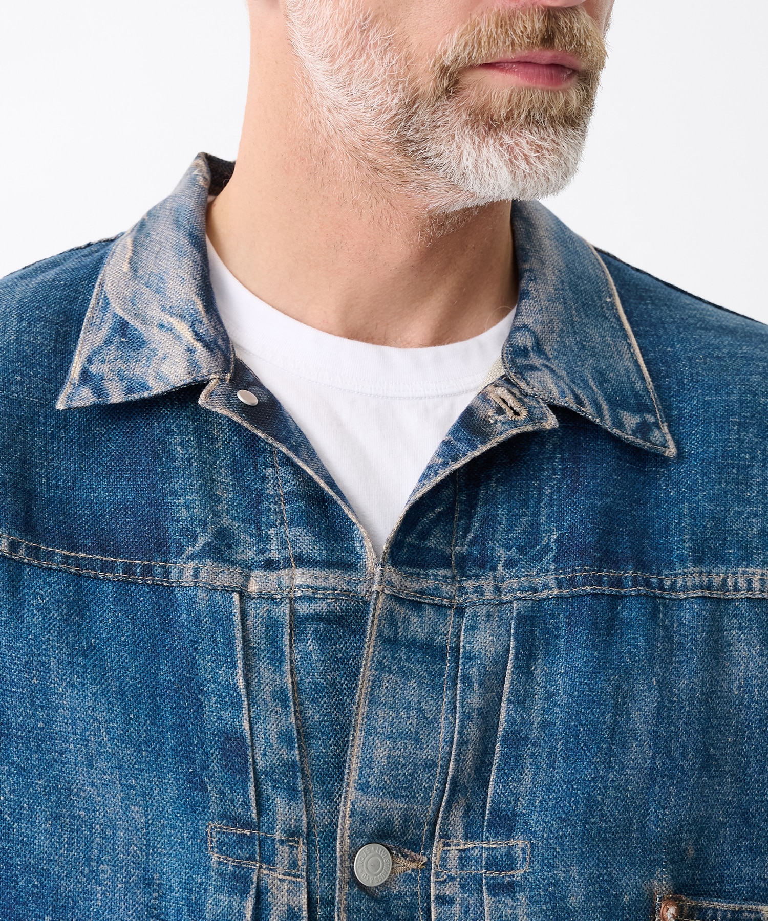 麻オックス 転写プリント Levis Wネーム BerBerJin 1st Jacket eYe JUNYA WATANABE MAN
