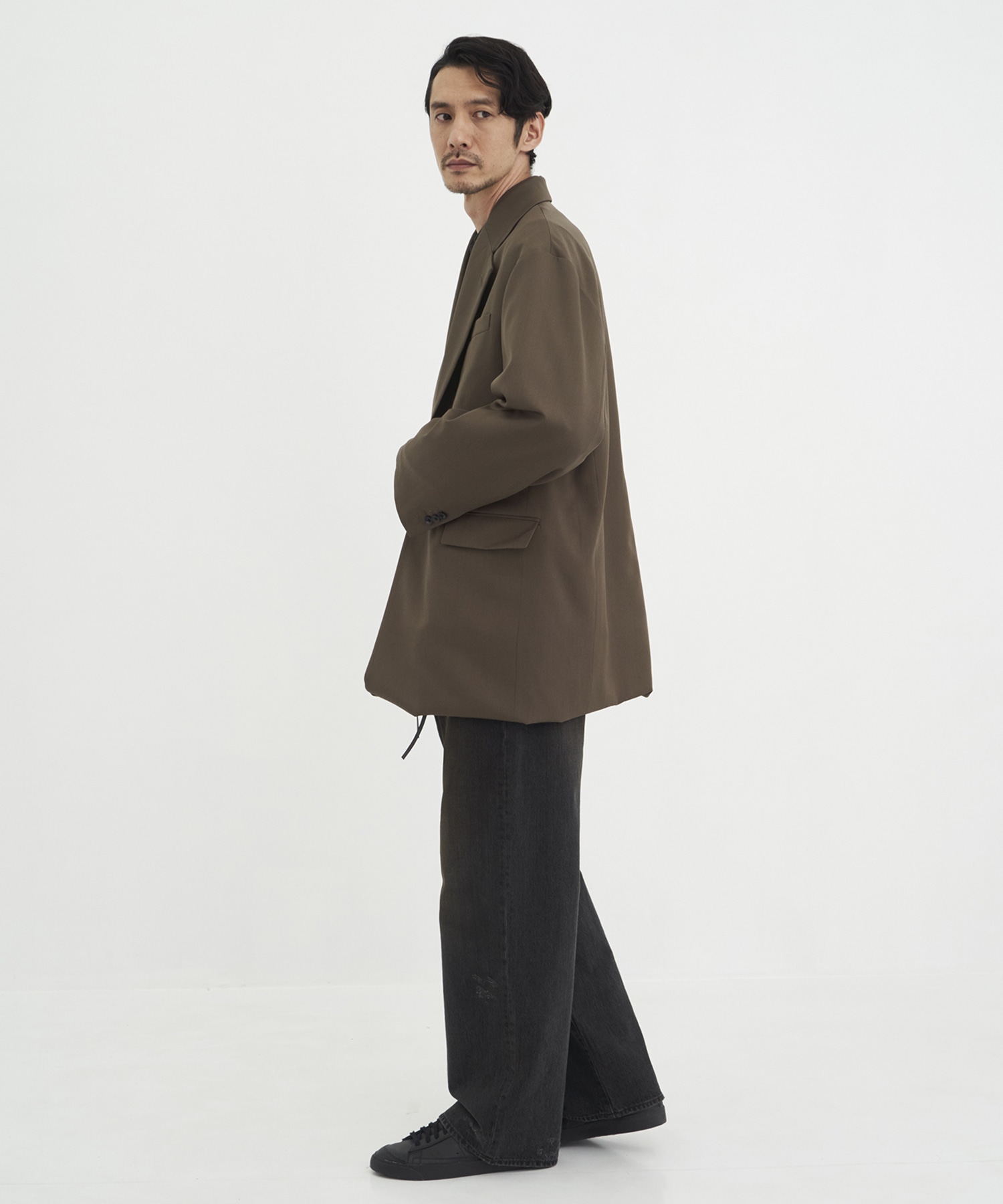 OVERSIZED LAYERED COMBINATION JACKET ssstein
