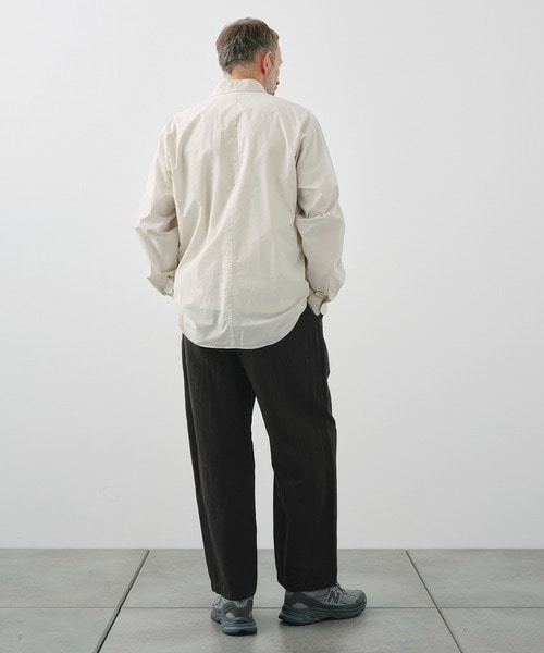 SHRINK COTTON LAWN OVERSIZED SHIRT ATON
