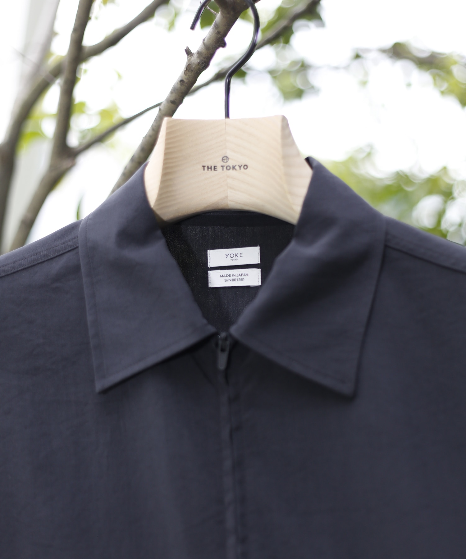 【ヨーク】Silk Nylon Zip Shirt YOKE