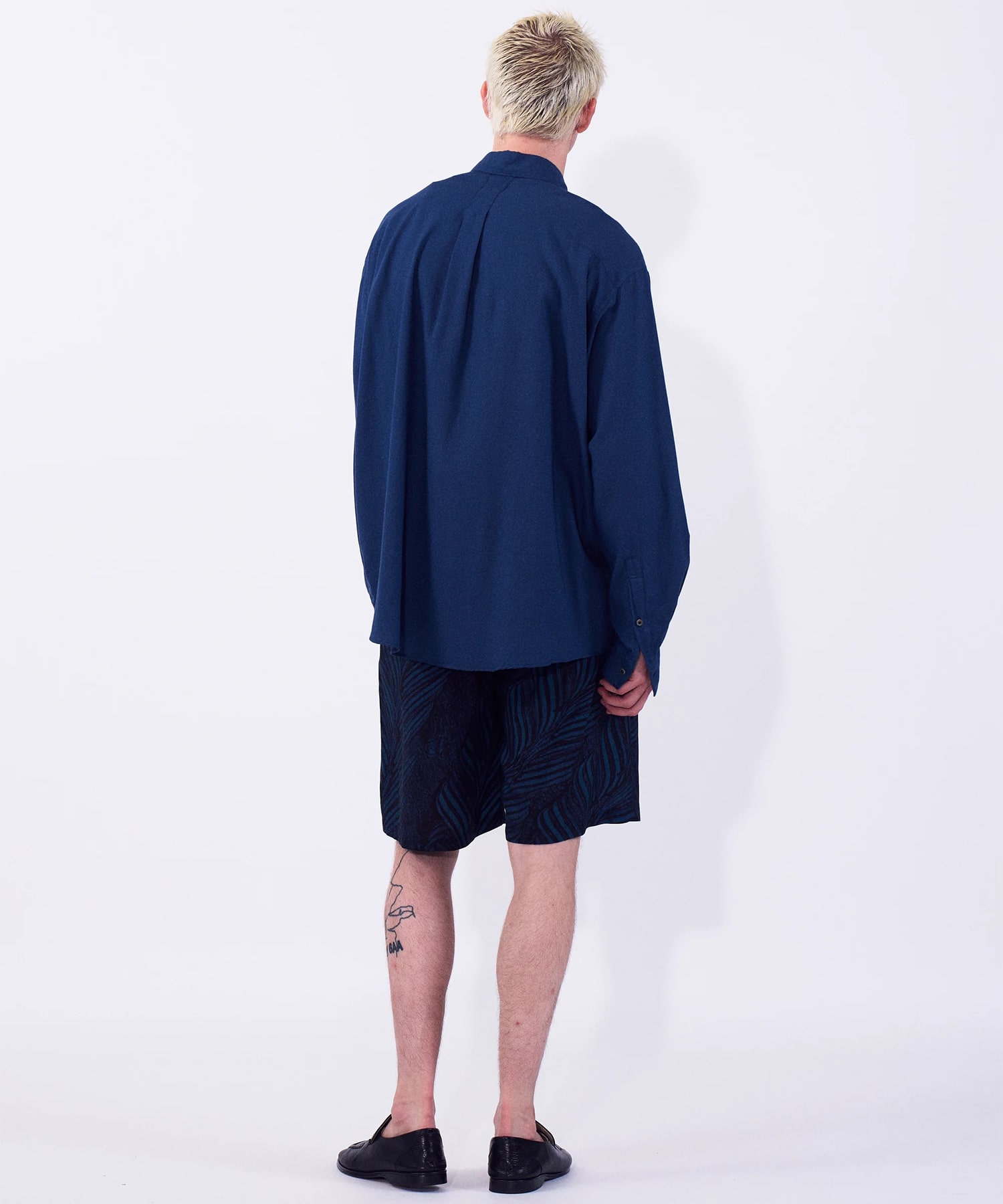 Cotton Silk Twill Garment-dyed Loosed Shirt YOKE