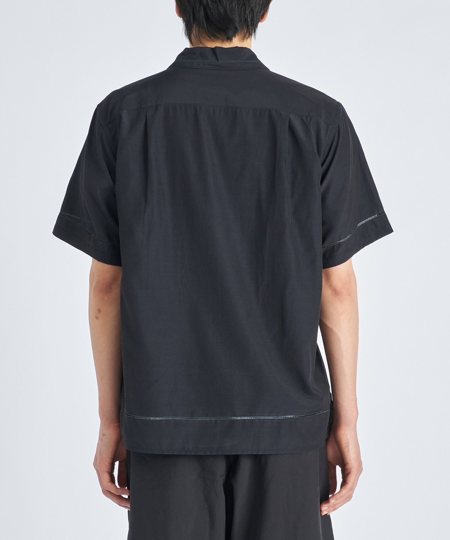 【ヨーク】EMBROIDERY OPEN COLLAR YOKE