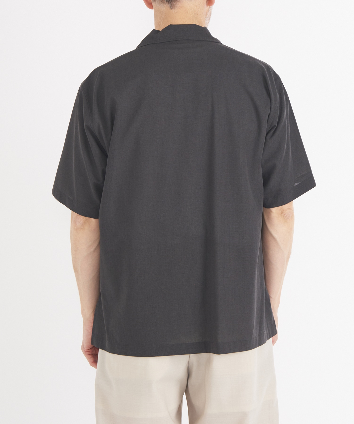 【イレニサ】OPEN COLLAR SHORT-SLEEVED SHIRT IRENISA
