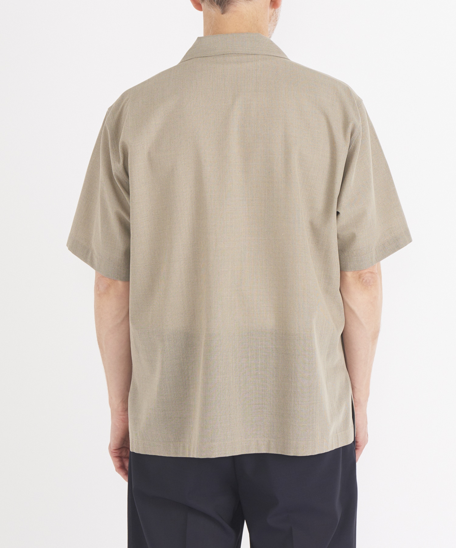 【イレニサ】OPEN COLLAR SHORT-SLEEVED SHIRT IRENISA
