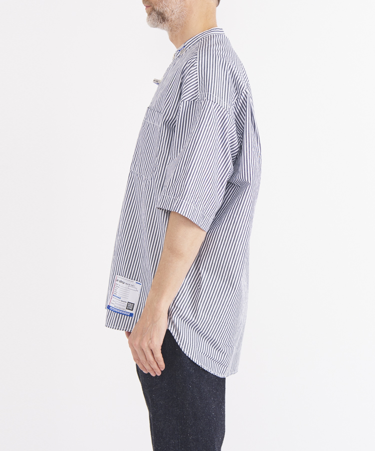 HIGH DENSITY OX STAND COLLAR SS SHIRTS Maison MIHARA YASUHIRO