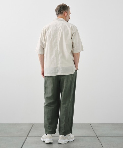 SHRINK COTTON LAWN OVERSIZED HALF SLEEVE SHIRT ATON