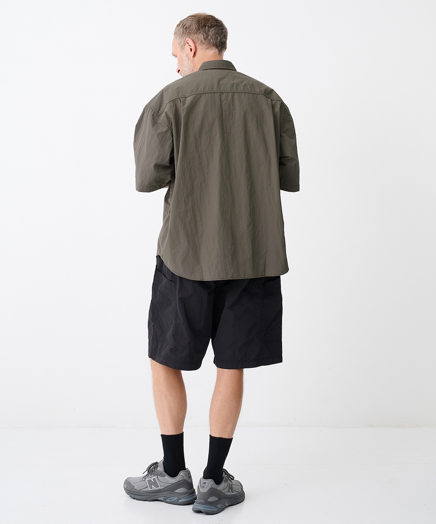【コムデギャルソンオム】ナイロンタッサー S/S Shirts COMME des GARCONS HOMME
