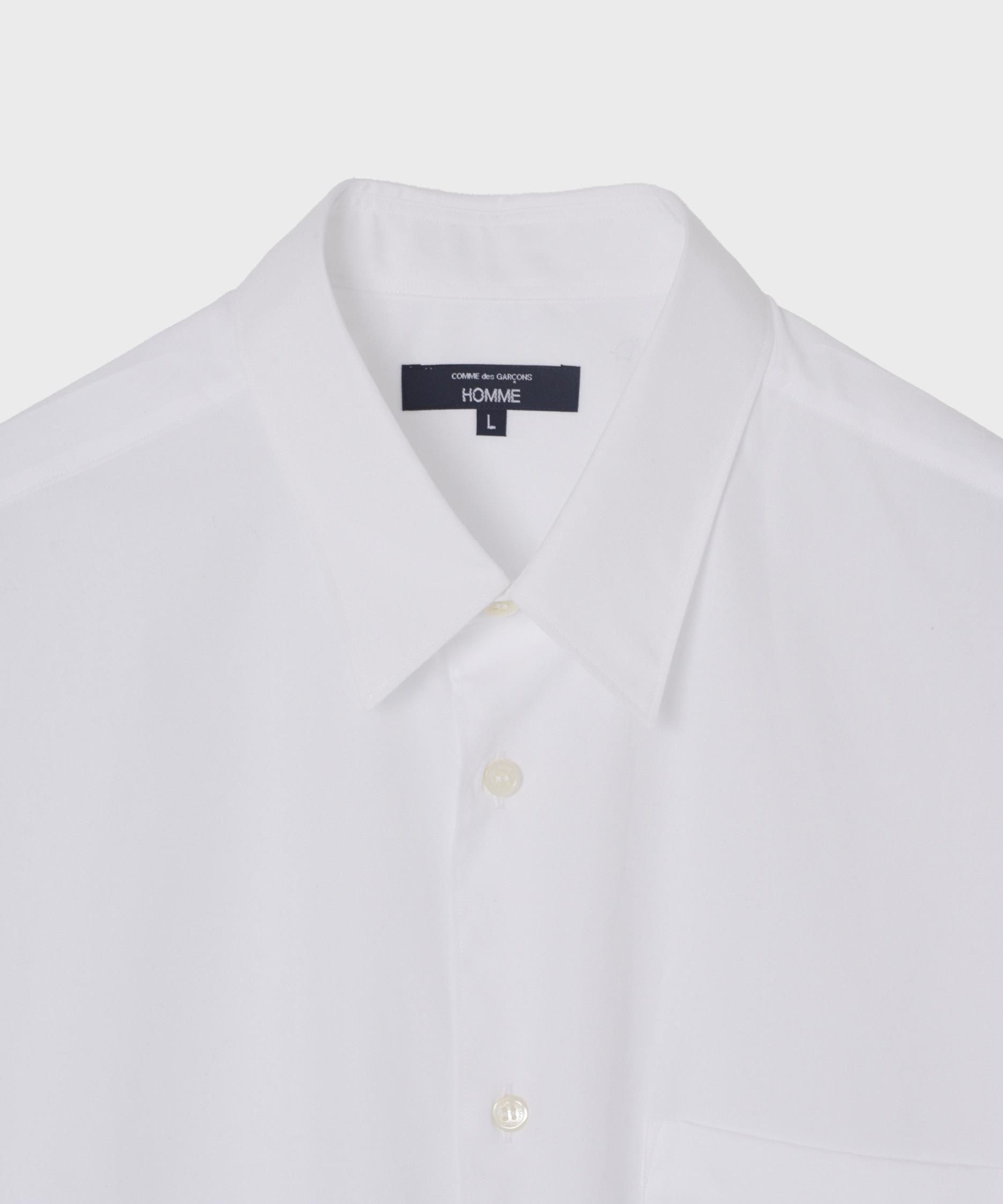 【コムデギャルソンオム】綿ブロード S/S Shirts COMME des GARCONS HOMME