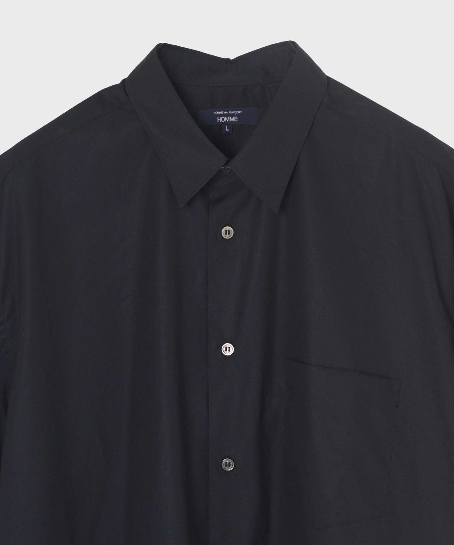 【コムデギャルソンオム】綿ブロード S/S Shirts COMME des GARCONS HOMME