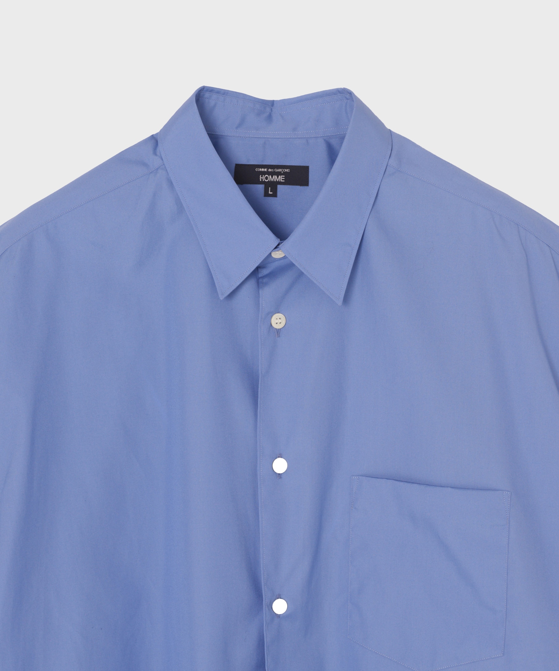 【コムデギャルソンオム】綿ブロード S/S Shirts COMME des GARCONS HOMME