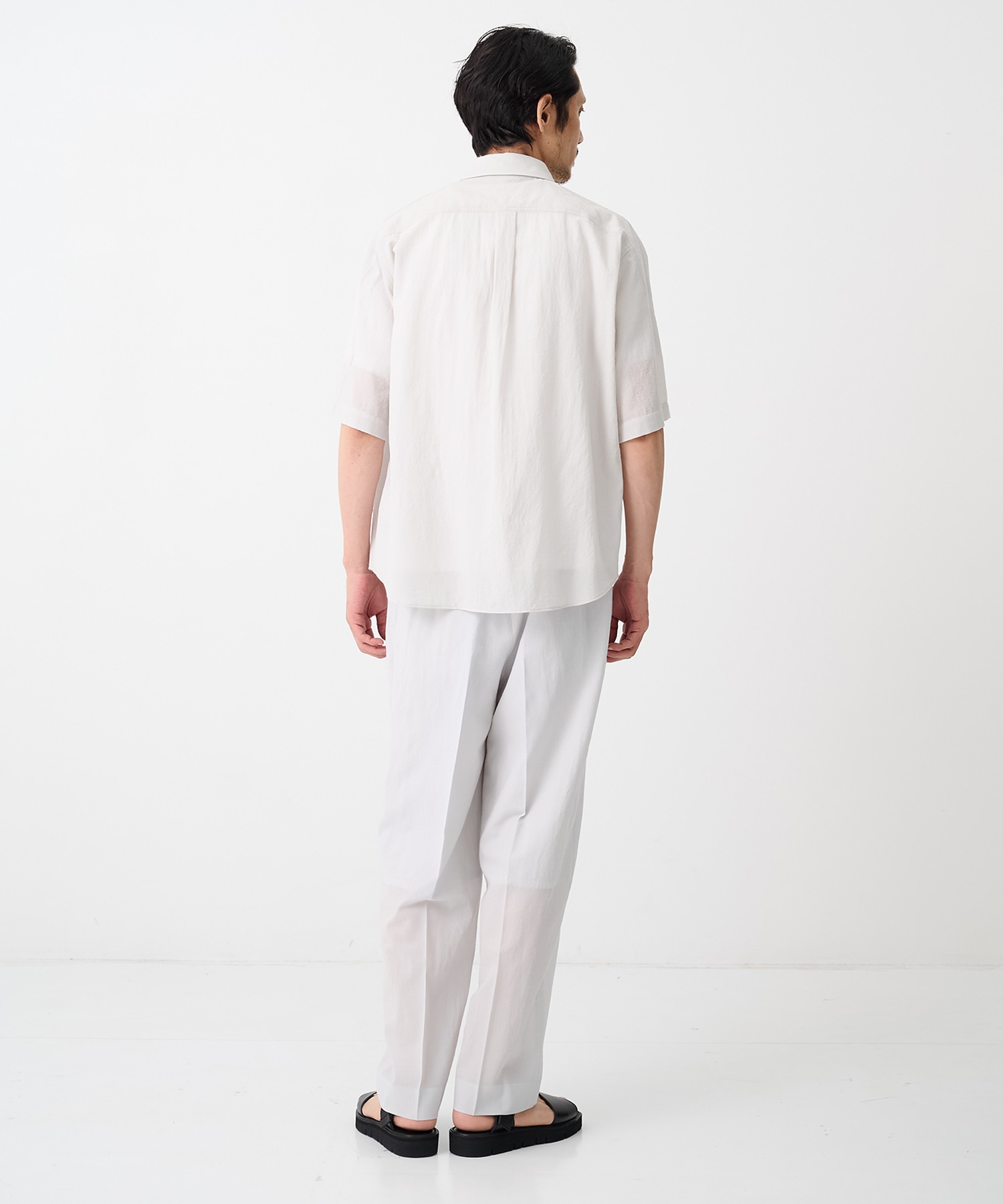 【イレニサ】EXTENDED YOKE HALF-SLEEVED SHIRT IRENISA