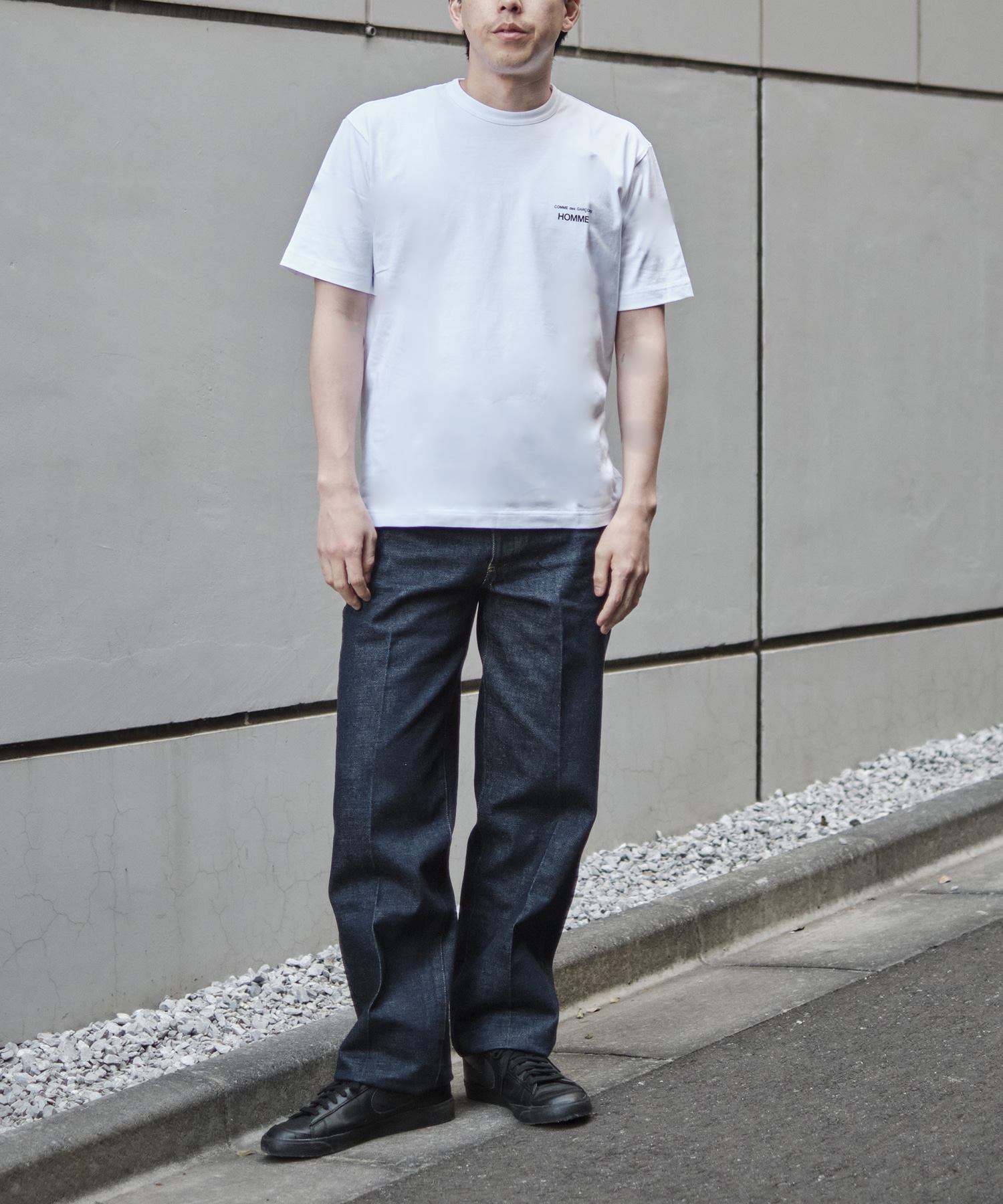 【コムデギャルソンオム】綿天竺 製品プリント S/S Tee COMME des GARCONS HOMME