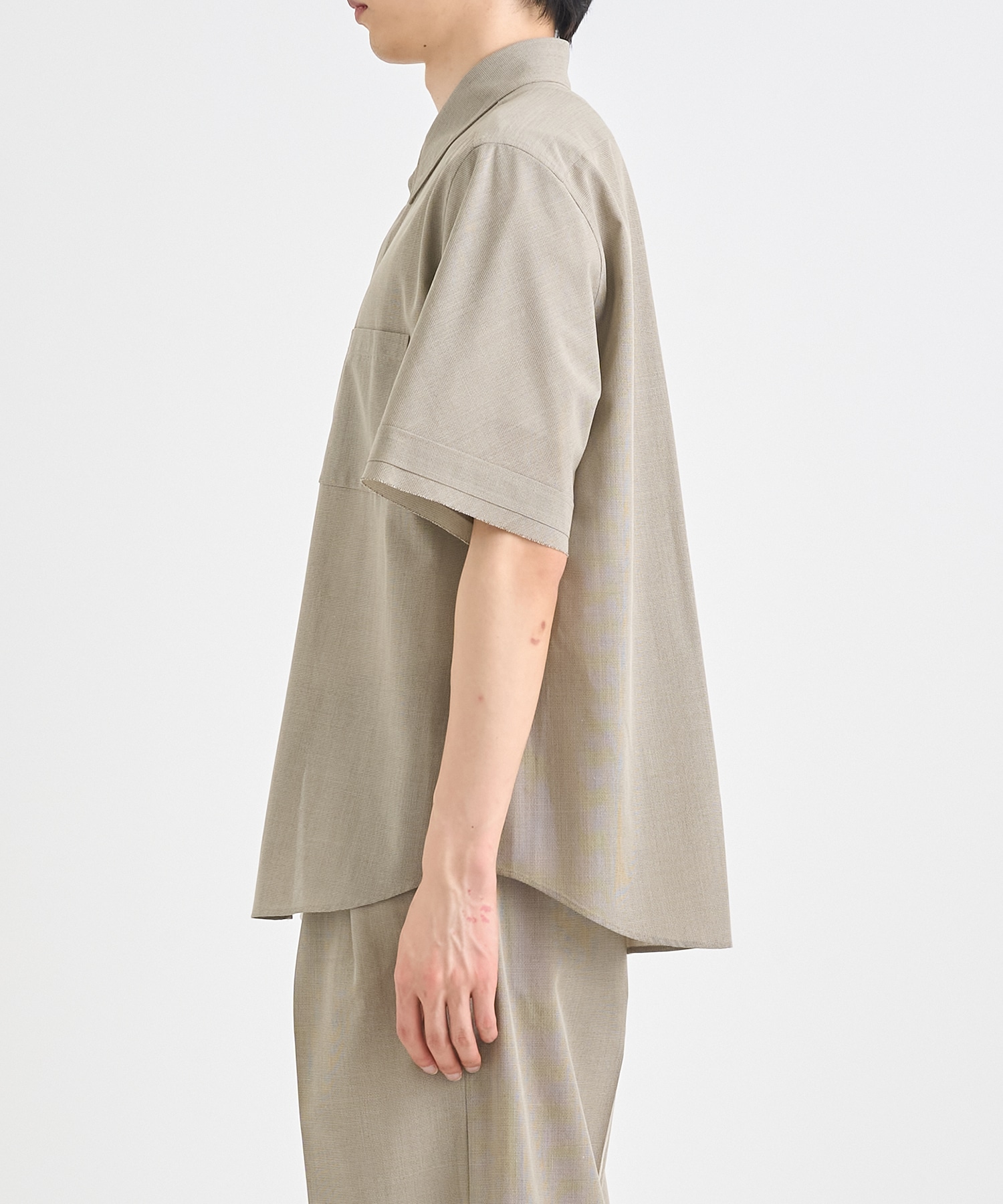 別注 REGULAR COLLAR SHORT-SLEEVED SHIRT IRENISA