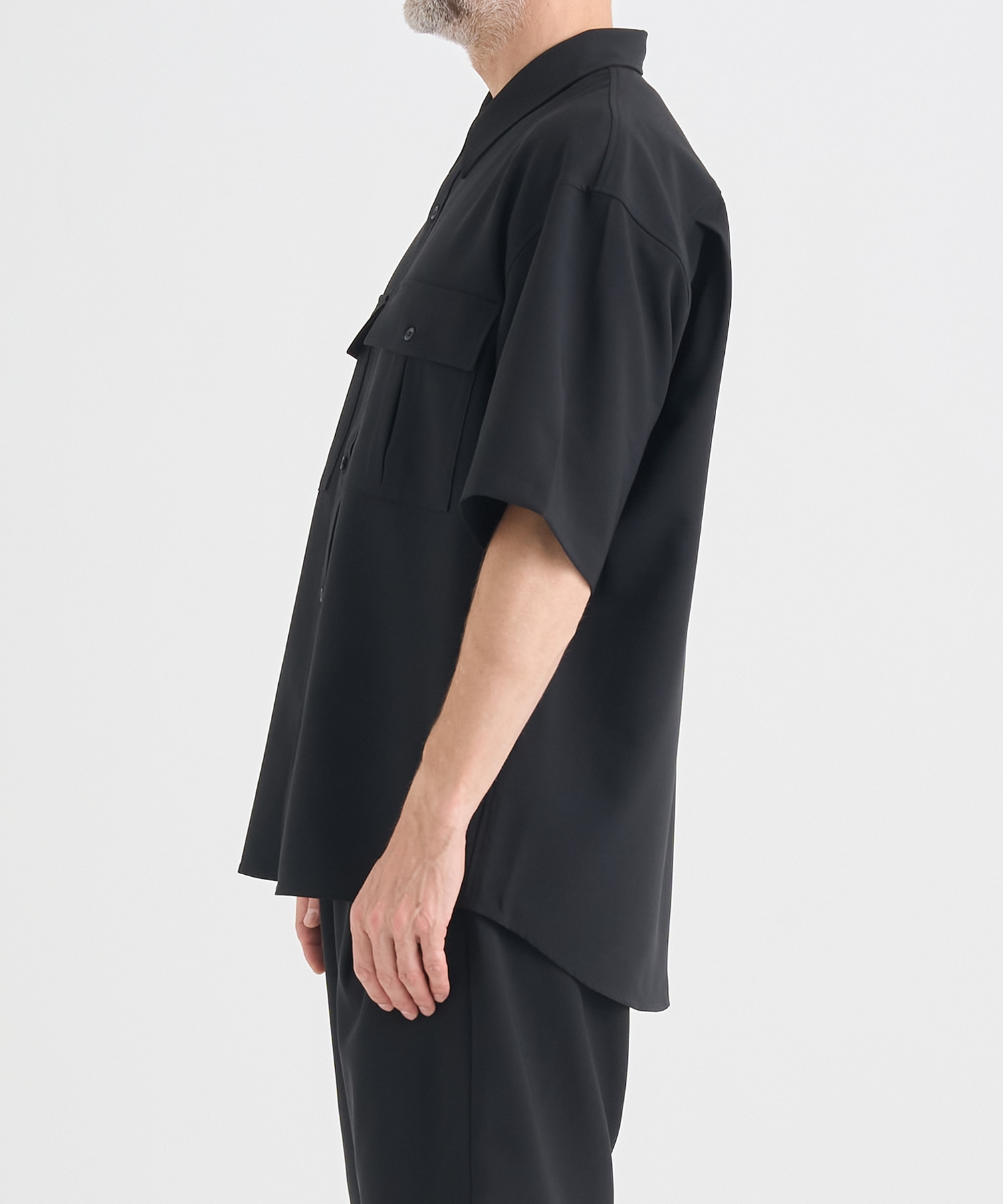 別注 PE CONPACT TWILL W POCKET S/S SHIRT ATTACHMENT