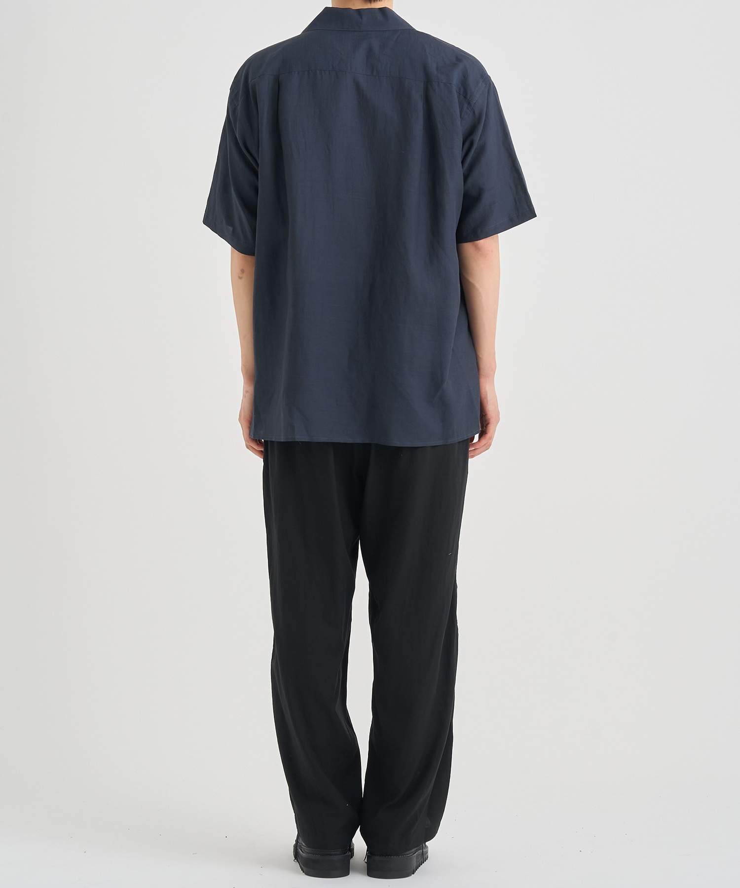 EMBROISERY OPEN COLLAR SHIRT YOKE