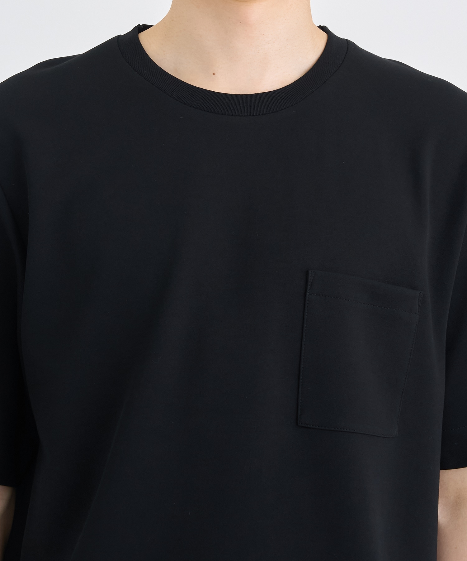 別注 RIB SHORT-SLEEVED POCKET T-SHIRT IRENISA