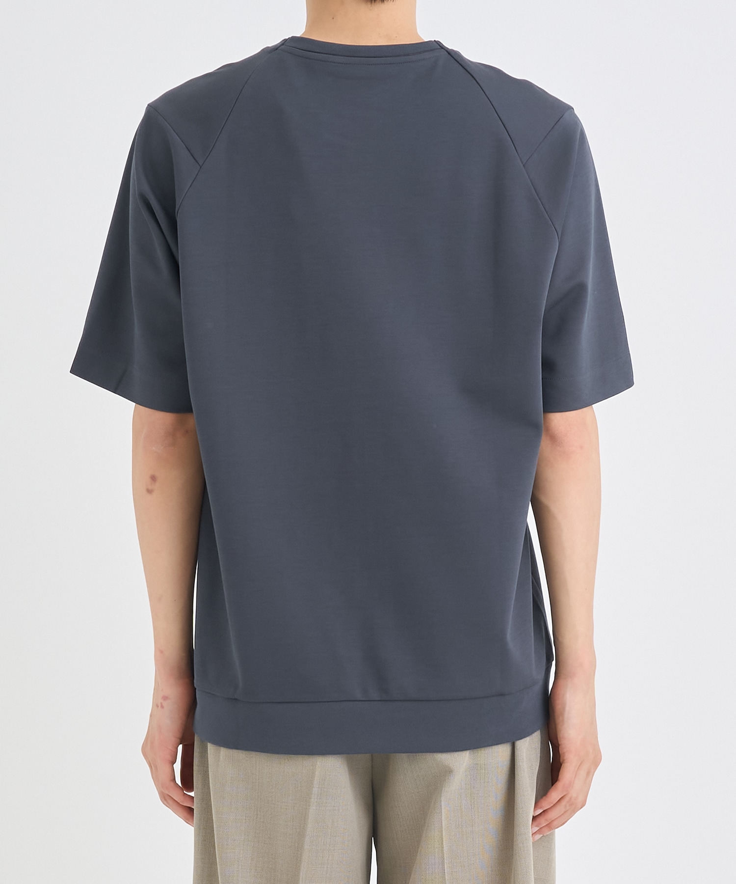 別注 RIB SHORT-SLEEVED POCKET T-SHIRT IRENISA