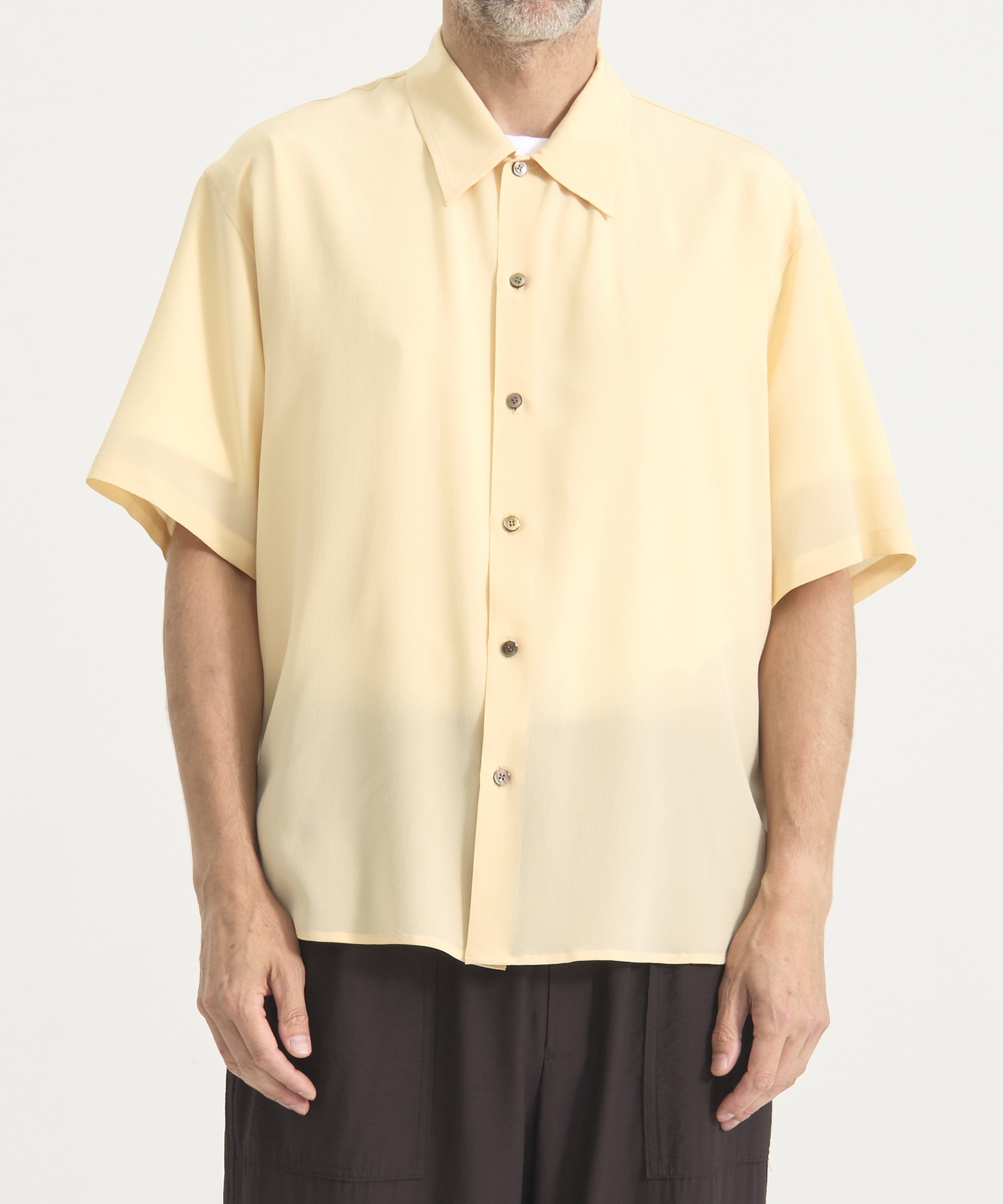 皺にならない洗えるSilk S/S Shirts THE TOKYO