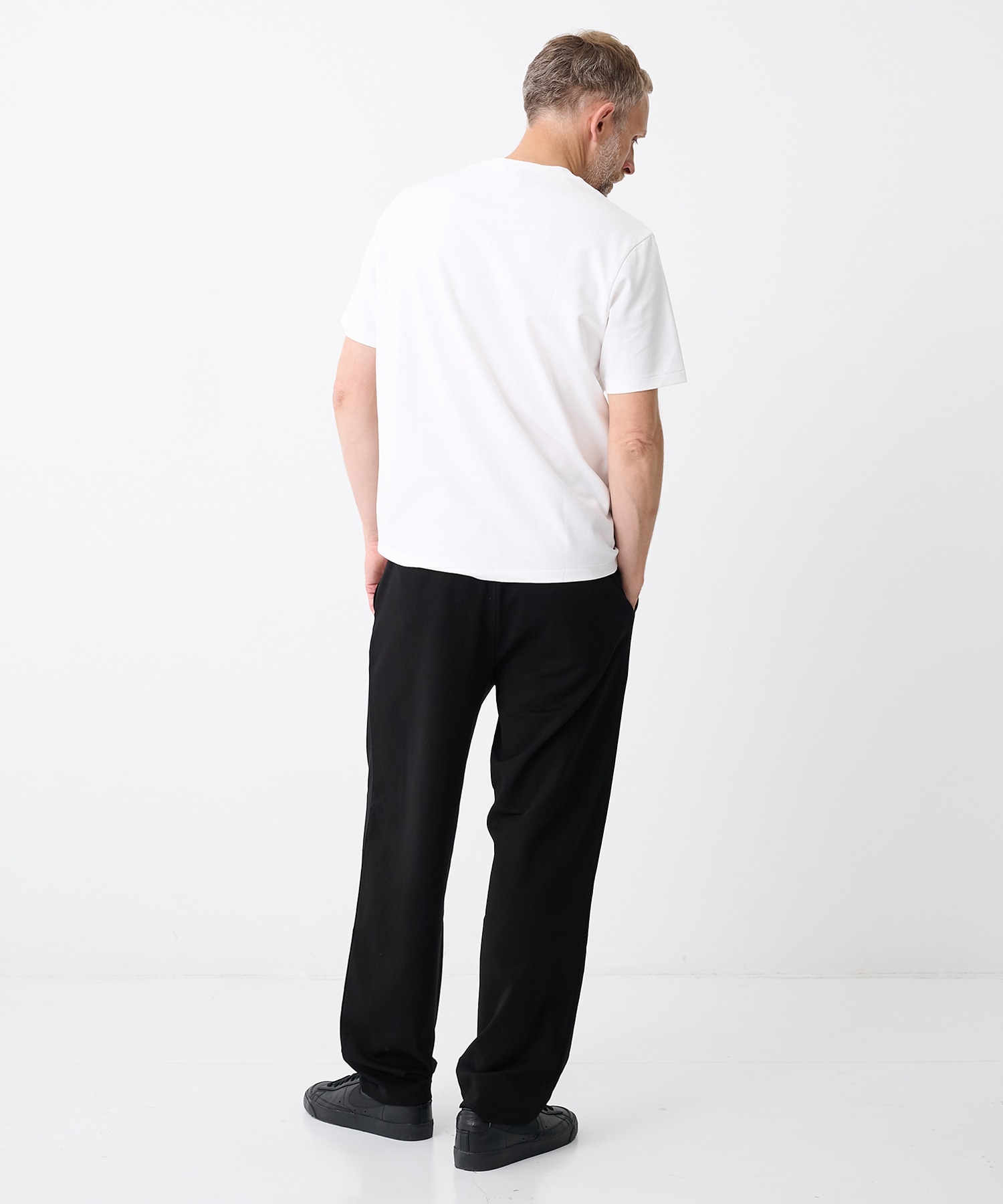 COTTON DOUBLE FACE SLIM FIT S/S TEE ATTACHMENT