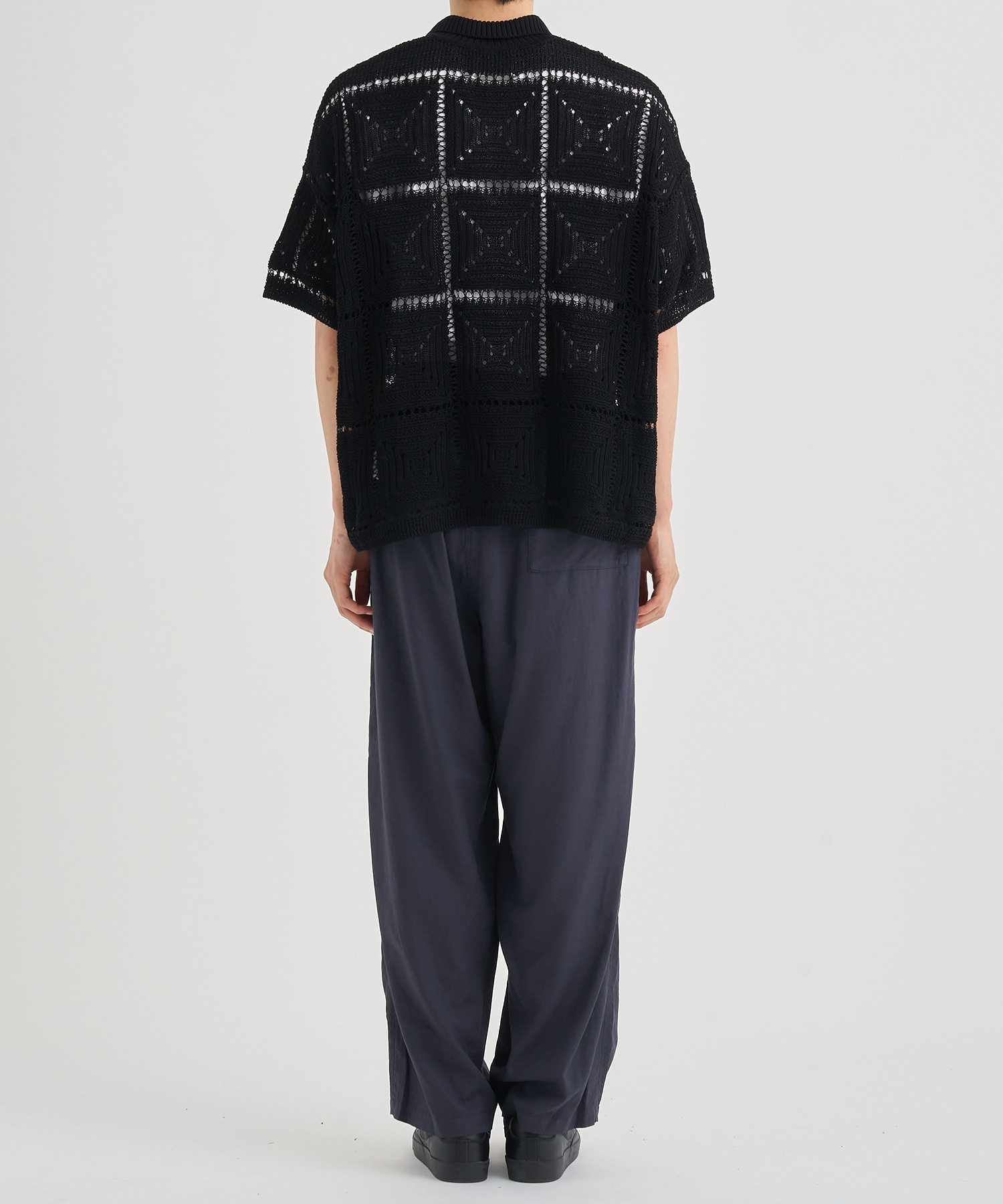 CROCHET KNIT SHIRT YOKE