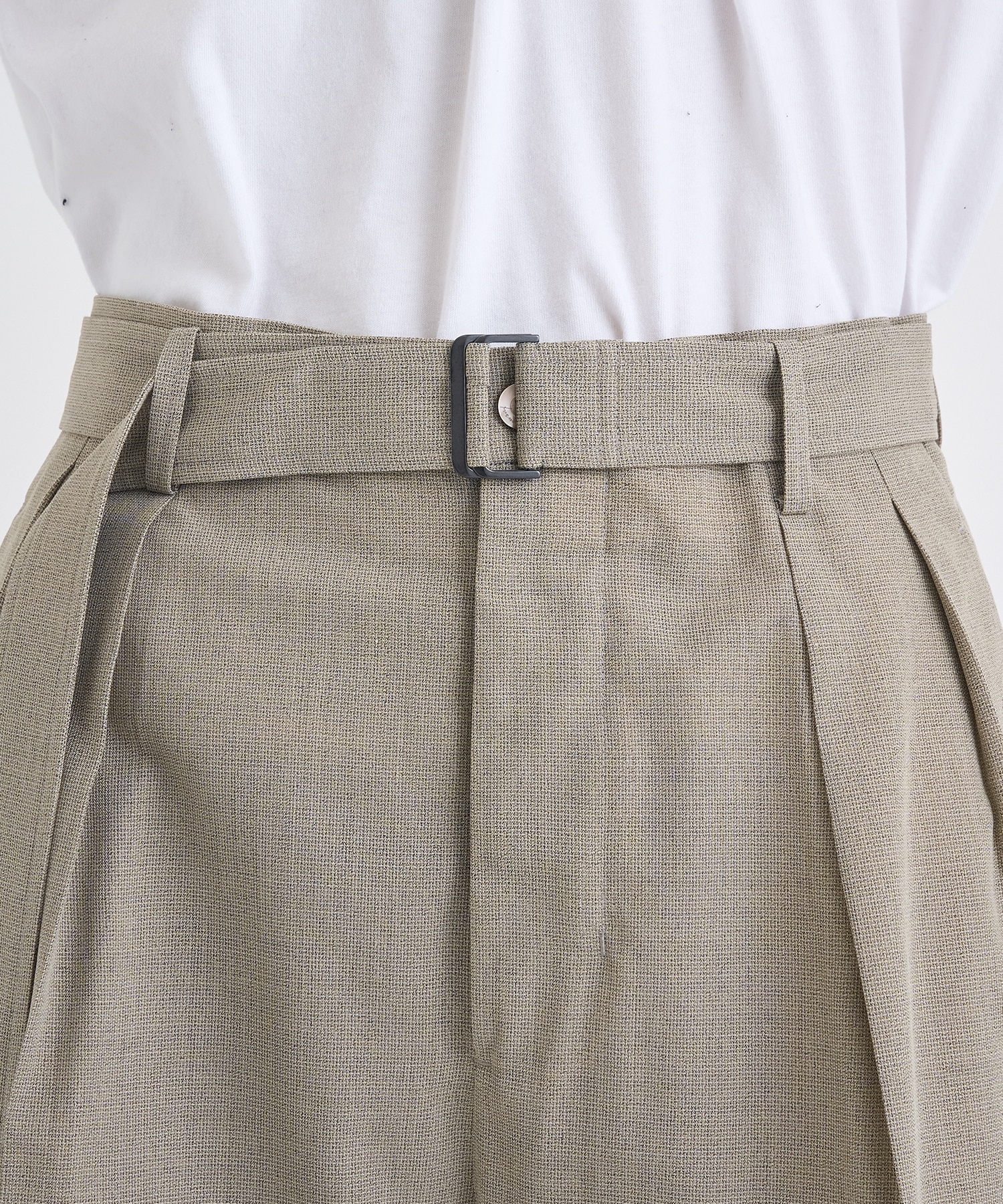 別注 BELTED BAGGY TROUSERS IRENISA