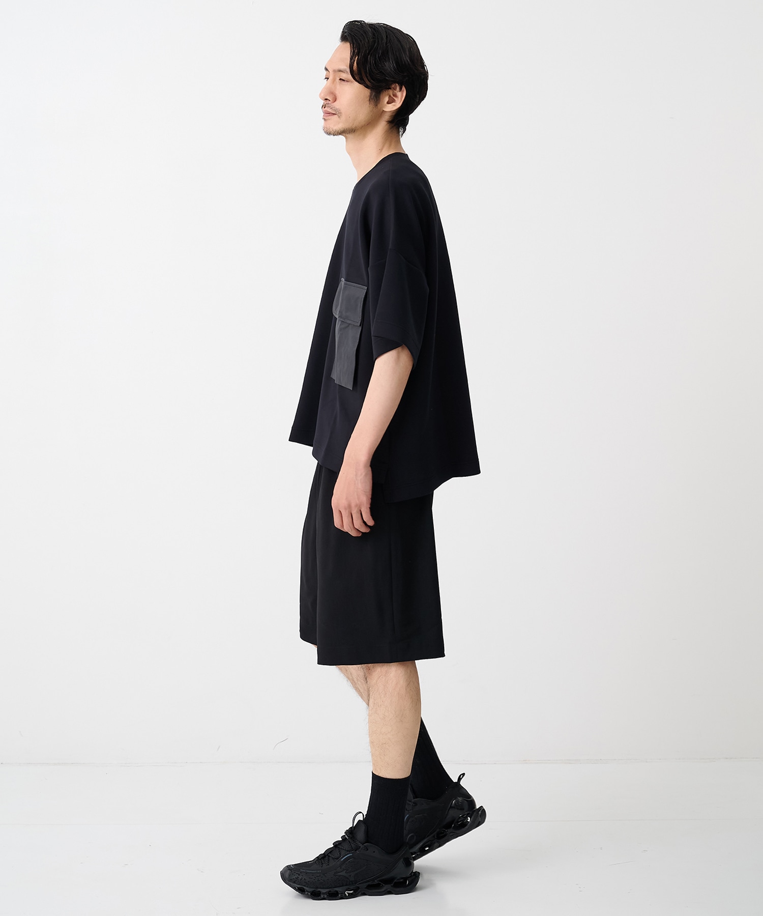 【エヌハリウッド】2261-CP54-011 WEBBING BELT HALF PANTS N.HOOLYWOOD