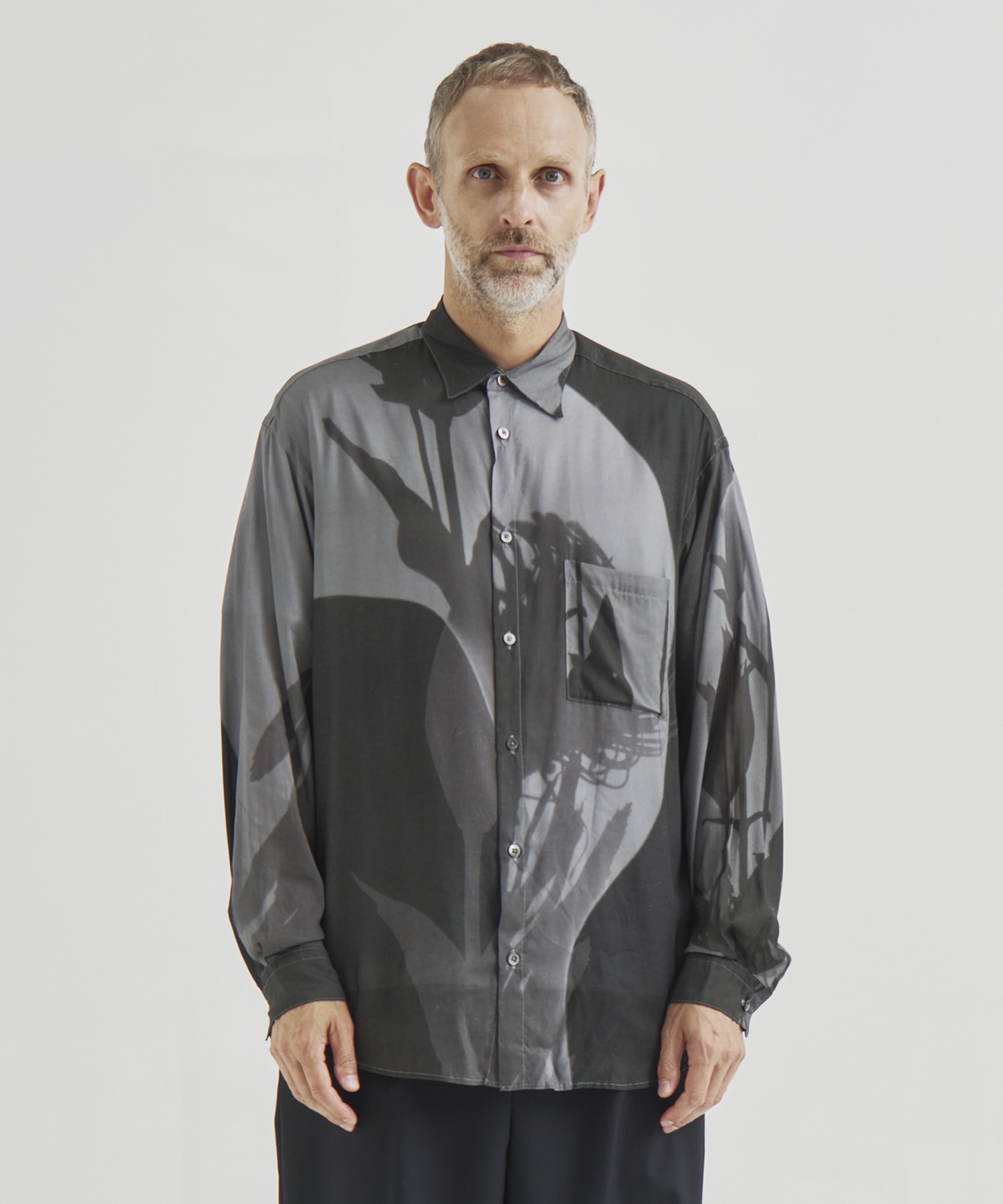 Photogram Printed Rayon Shirt YOKE