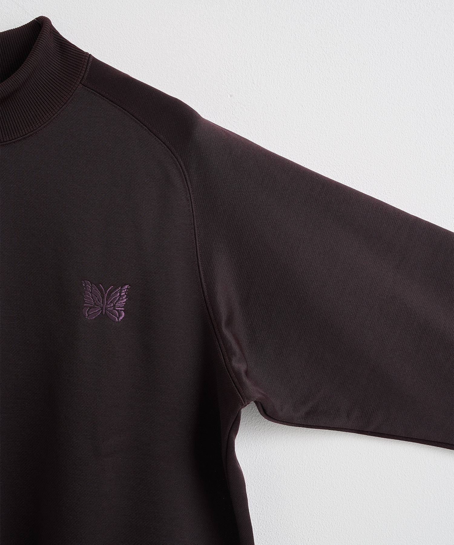 Mock Neck Shirt - Bright Jersey NEEDLES