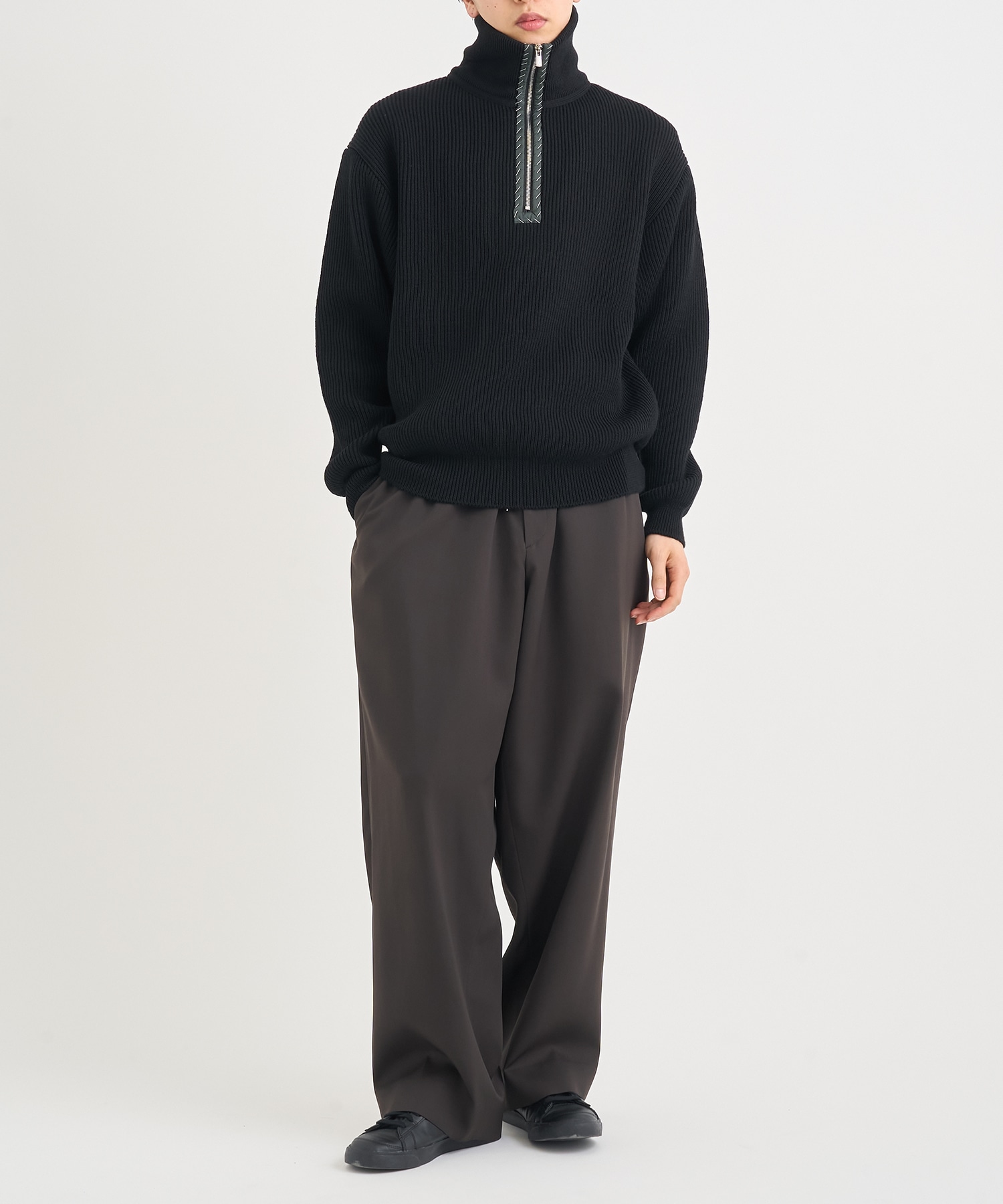 25WCM-N07305 HALF ZIP KNIT kolor