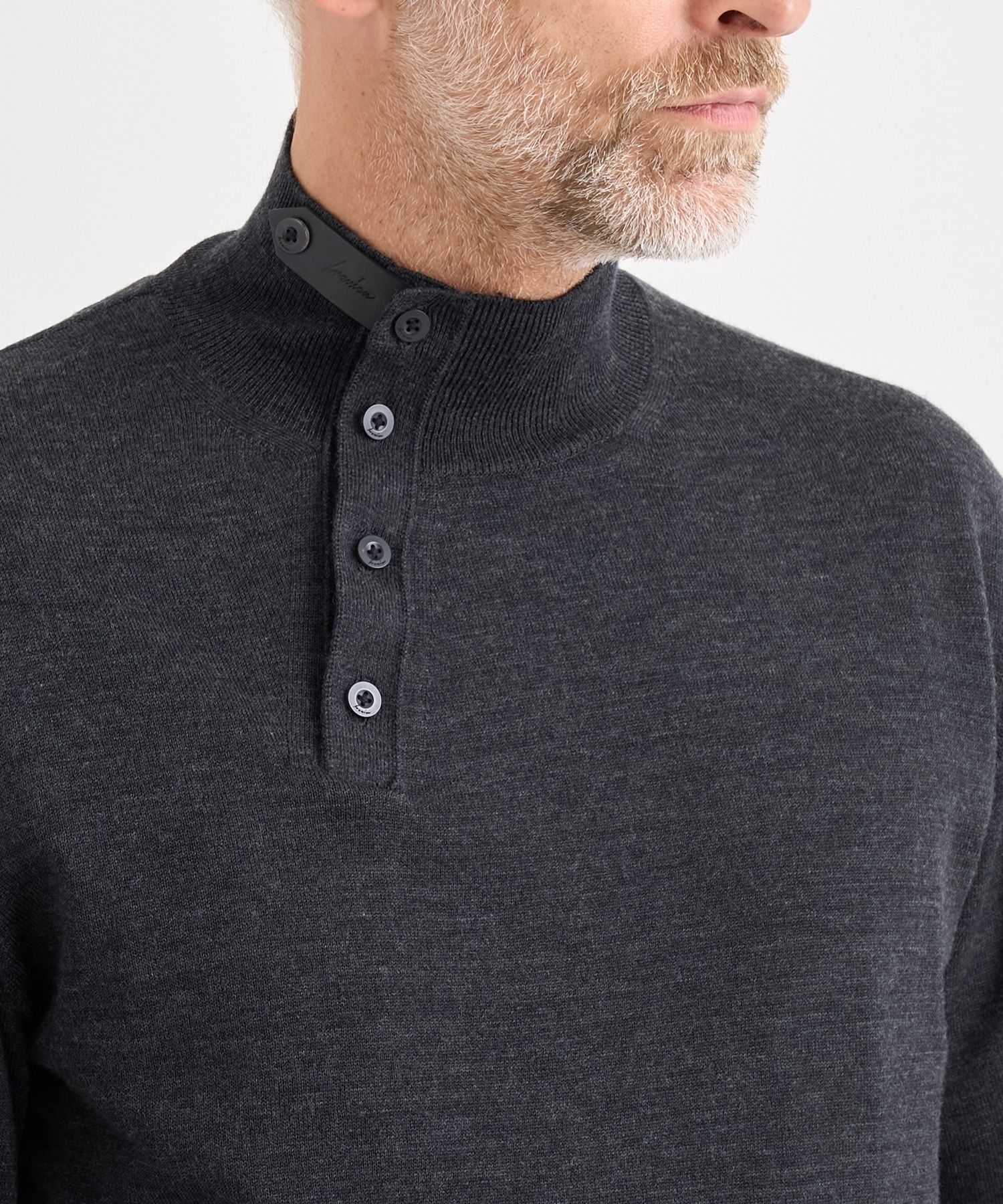 WOOL HIGH-NECK KNIT PULLOVER IRENISA