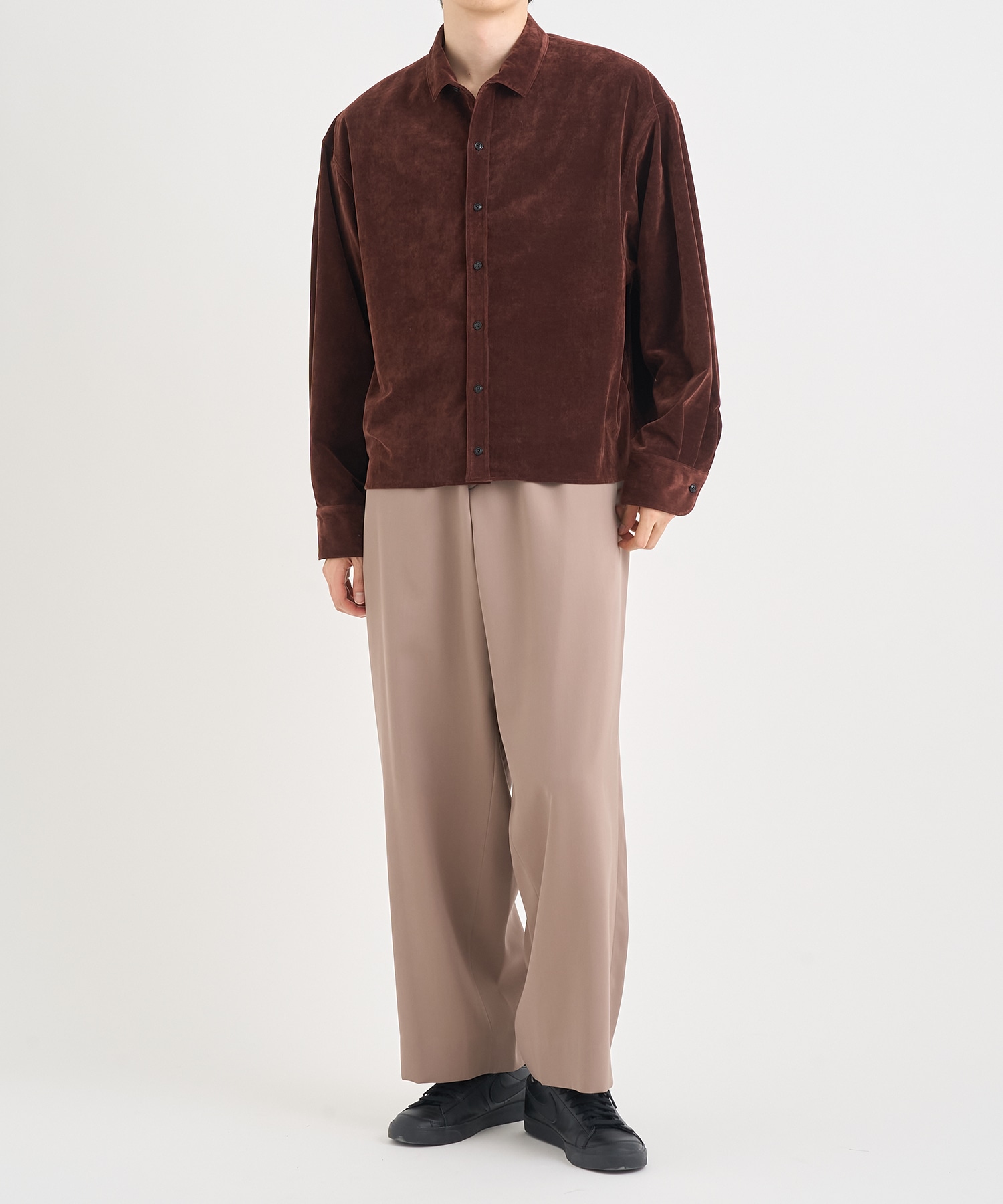 25WCM-P14121 WOOL TRACK PANTS kolor