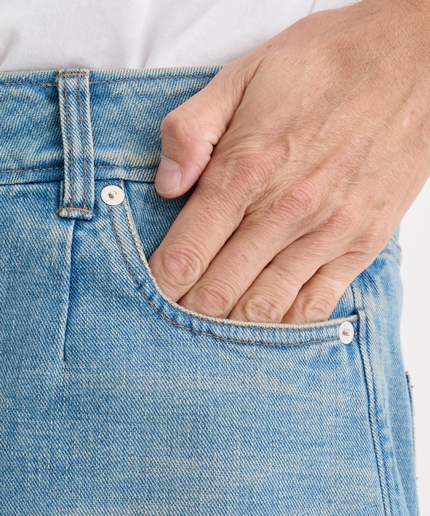 RERACS BARREL DENIM PANTS THE RERACS